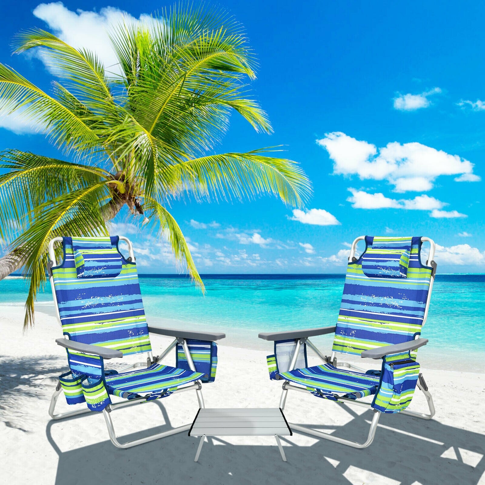 LIVIZA TDJ10020BL Beach-Camping-Chairs - View #3