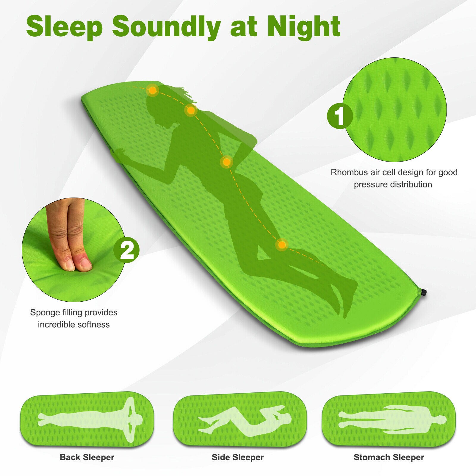 WELLFOR CNJ10171GN Sleeping-Bags - View #2