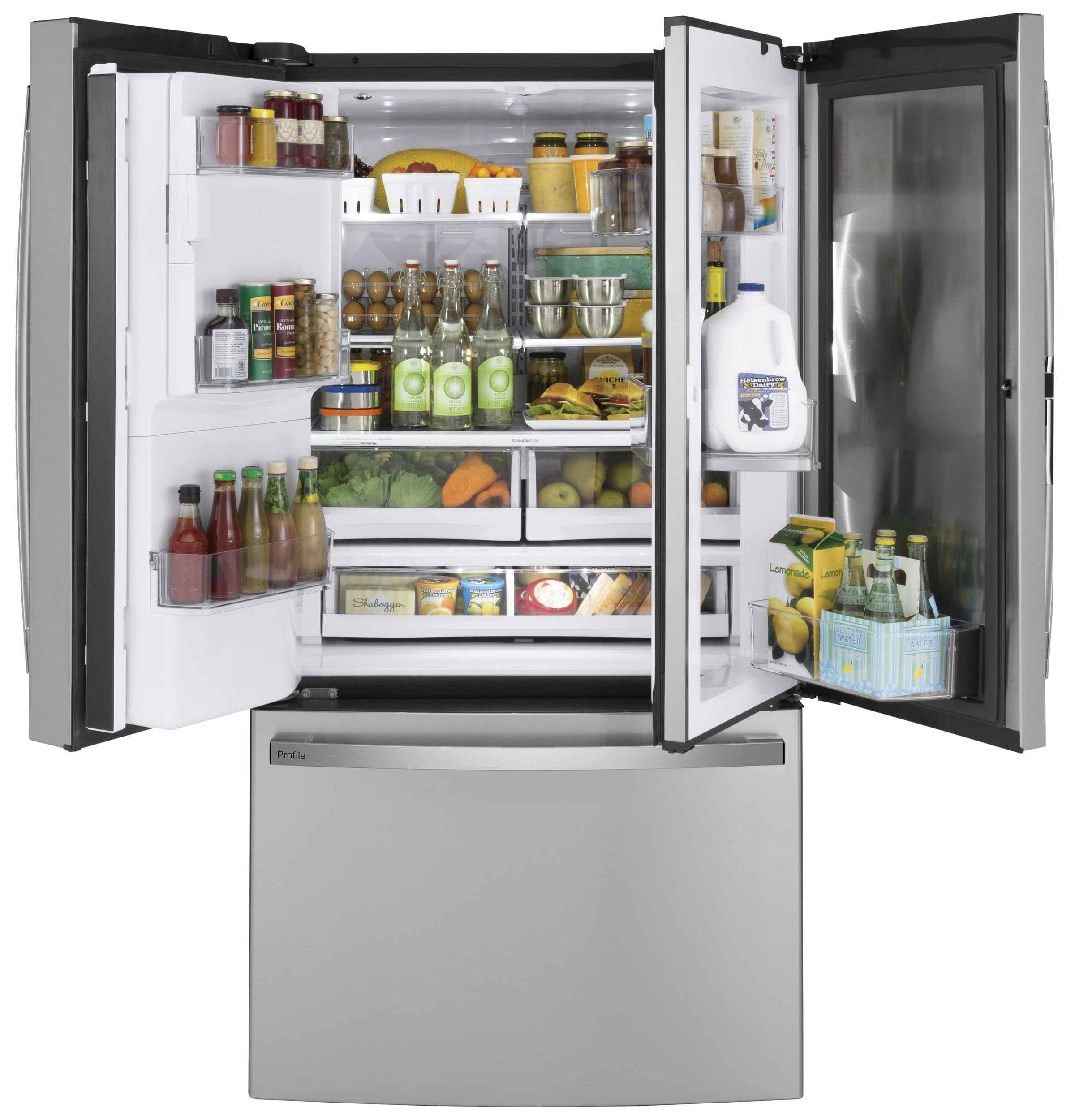 GE Profile 27.8-cu ft French Door Refrigerator with Ice Maker