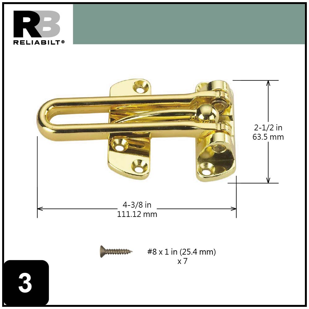 RELIABILT 20546BBBLG Entry-Door-Chain-Guards - Thumbnail View #3