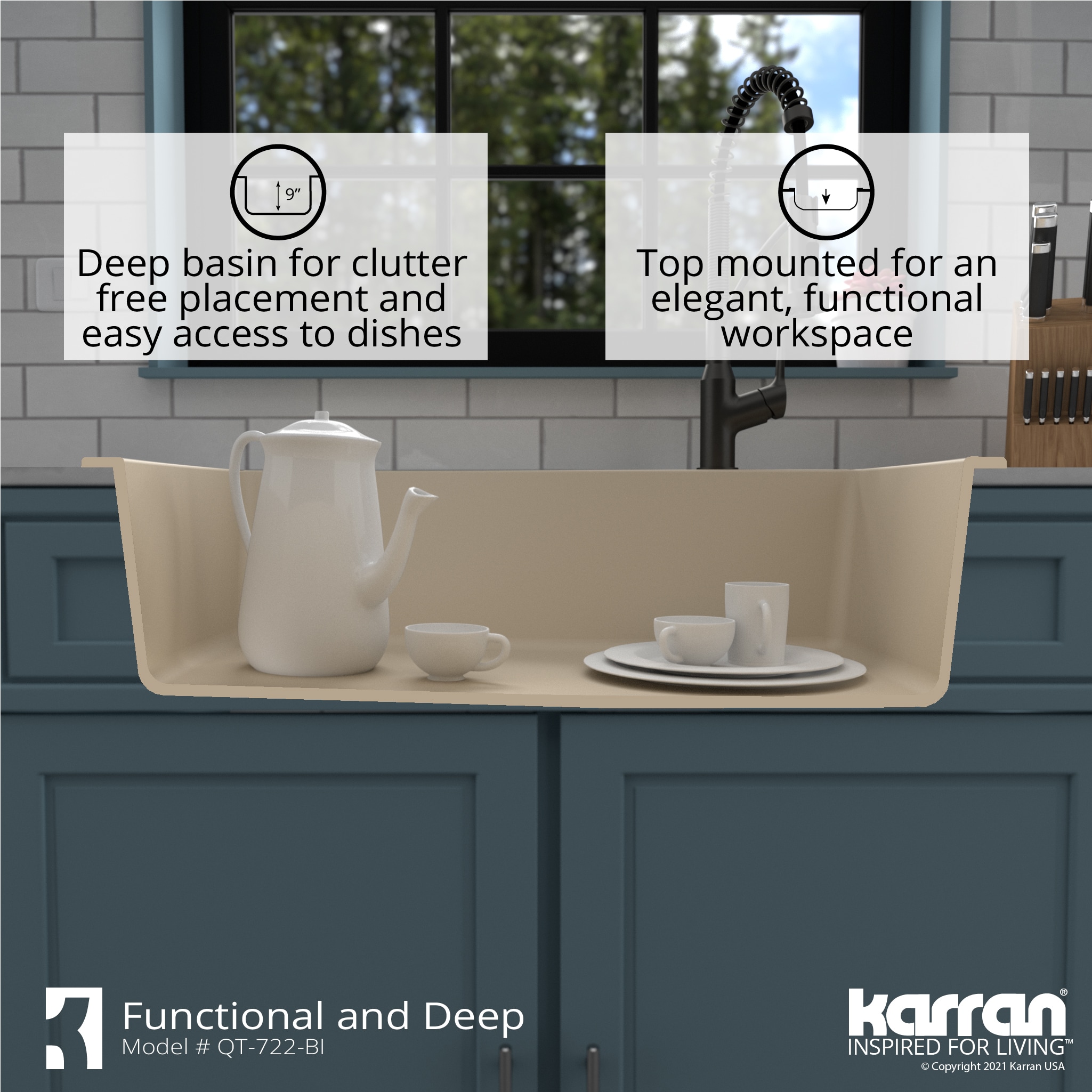 Karran QT-722-BI-PK1 Kitchen-Sinks - View #10
