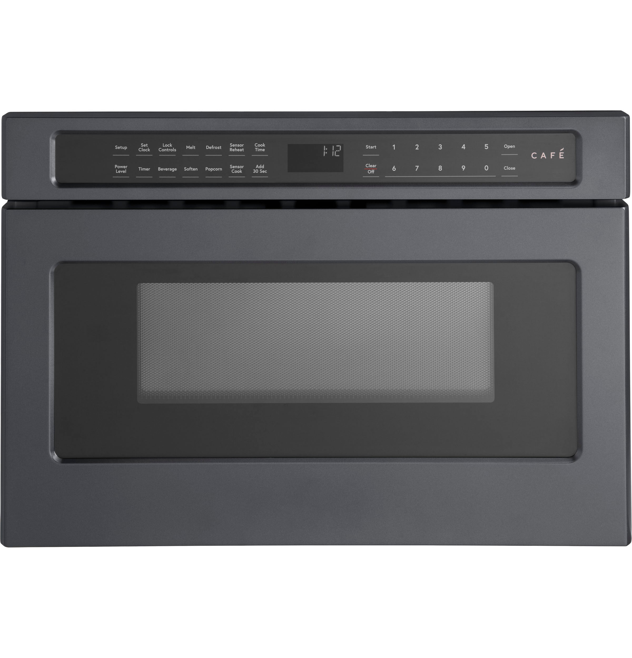 Matte black outlet microwave drawer