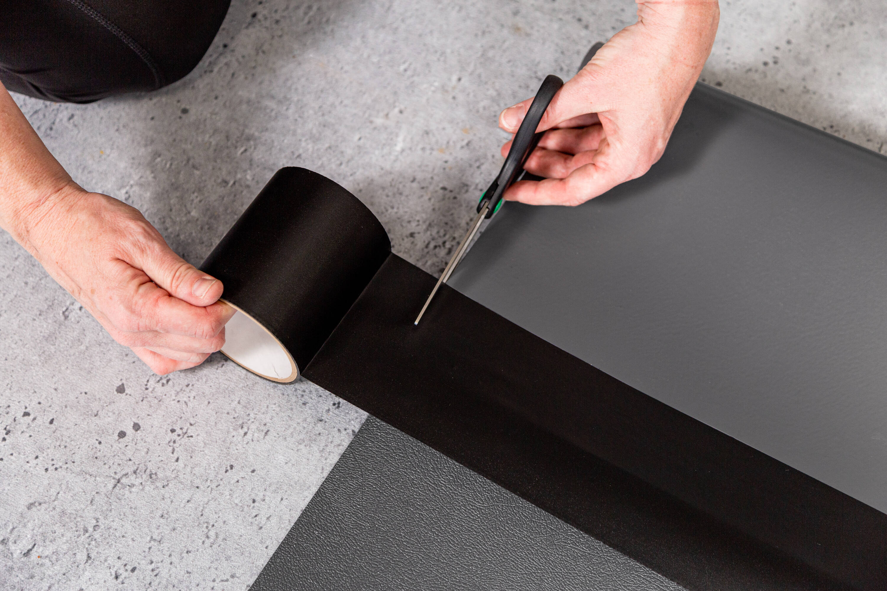 G-Floor Seam tape 4-in x 30-ft Black Pressure-sensitive Seam Tape in the  Flooring Tape department at