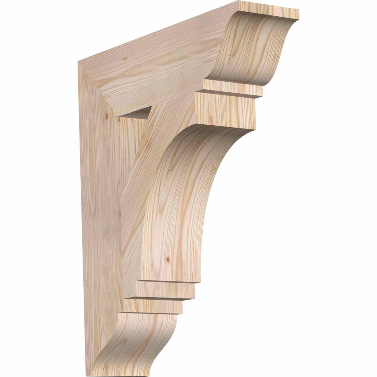 Ekena Millwork BKT06X22X26IMP01SDF Imperial traditional smooth 5-1/2-in x 22-in x 26-in Douglas fir Brown Wood Standard bracket
