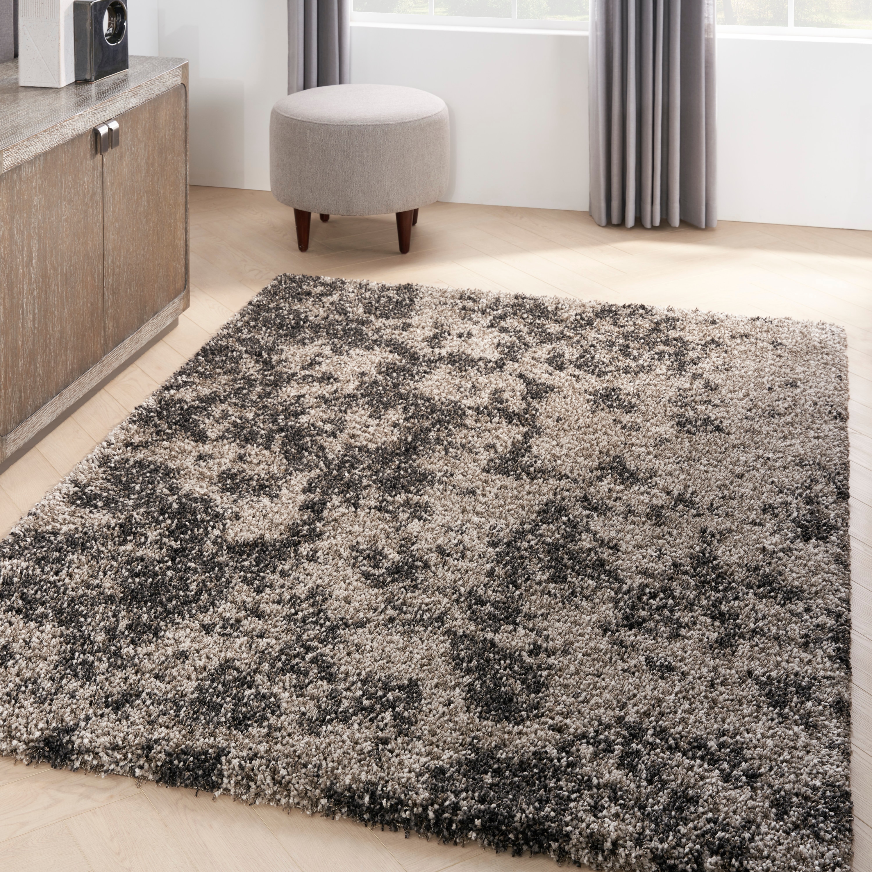 Nourison 33473 Amore 5 x 7 (ft) Polypropylene Granite Rectangular Indoor Abstract Area rug