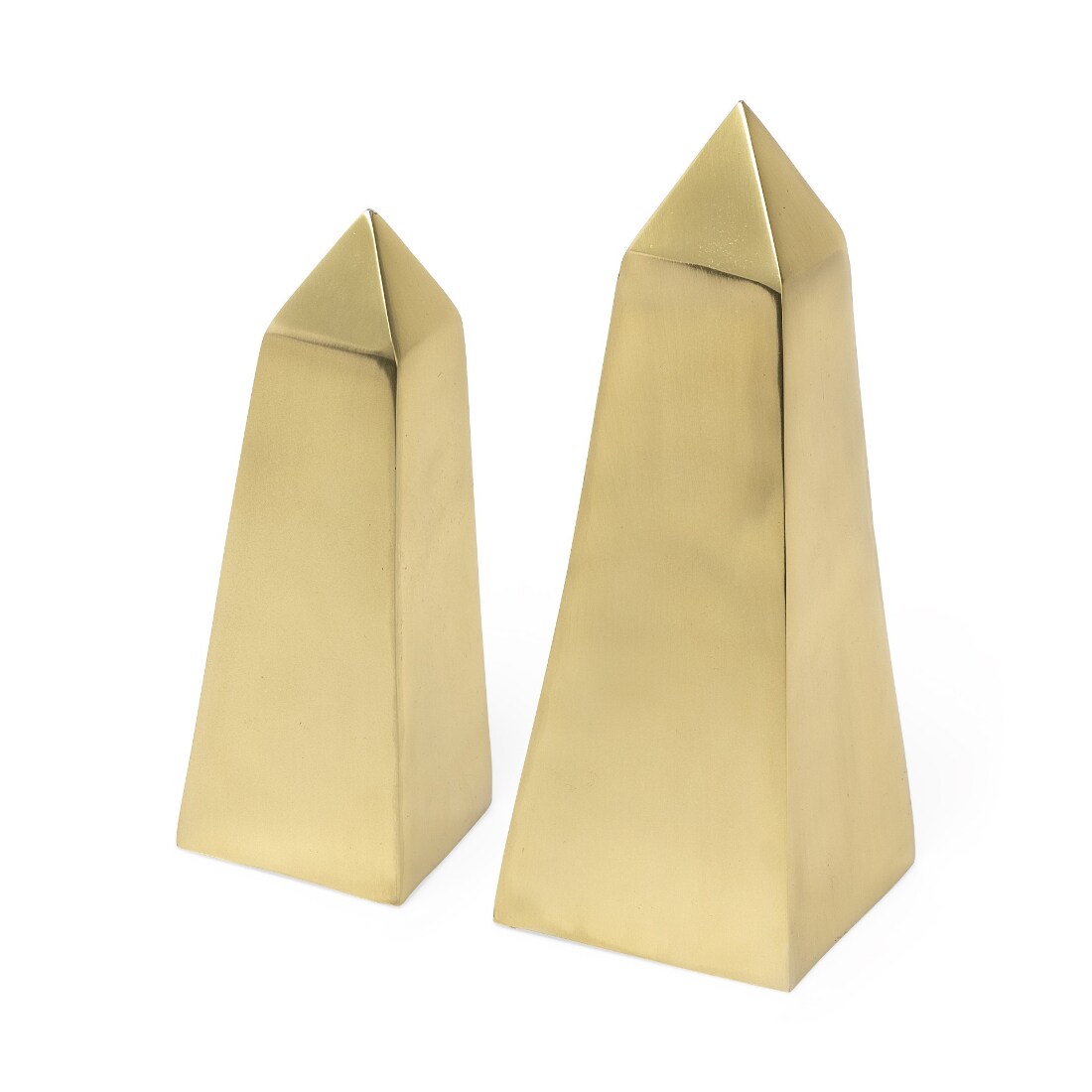 HomeRoots 4000392525 2 -Pack Gold Metal Modern Decor set