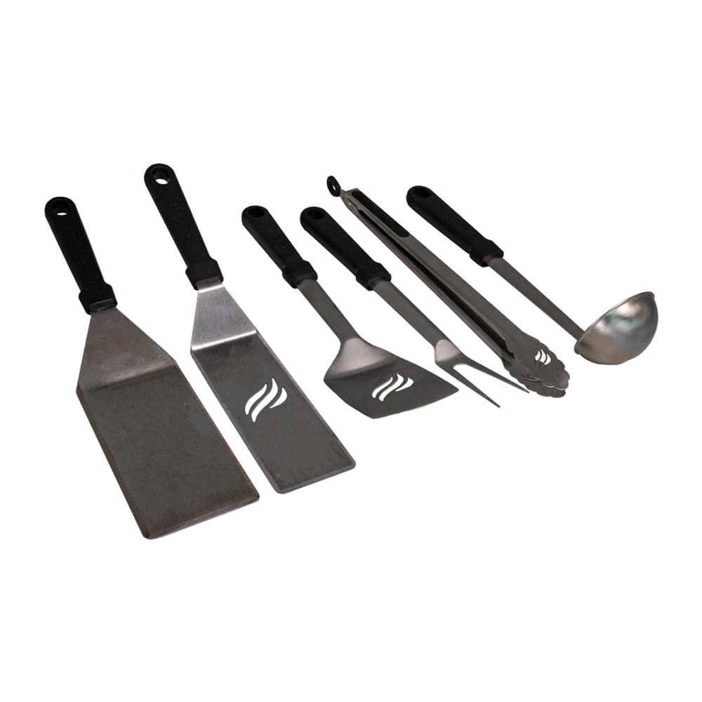 Blackstone 1542 Flat top Griddle Professional Grade Accessory Tool Kit (5  Pieces) 16 oz Bottle, Two Spatulas, Chopper/Scraper and One  Cookbook-Perfect