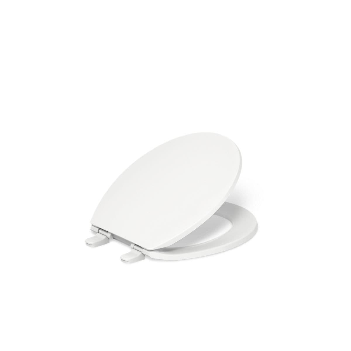 KOHLER Figure Plastic White Elongated Soft Close Toilet Seat #24295-A-0