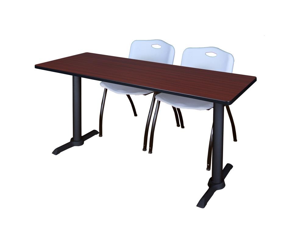 Regency MTRCT7224MH47GY Training Brown 4-Person Training Table (72-in W x 29-in H)