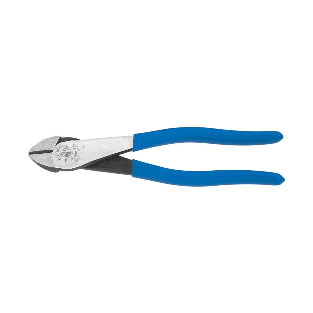 Klein Tools D200028 Diagonal Cutting Pliers, Heavy-Duty, High-Leverage, 8-Inch