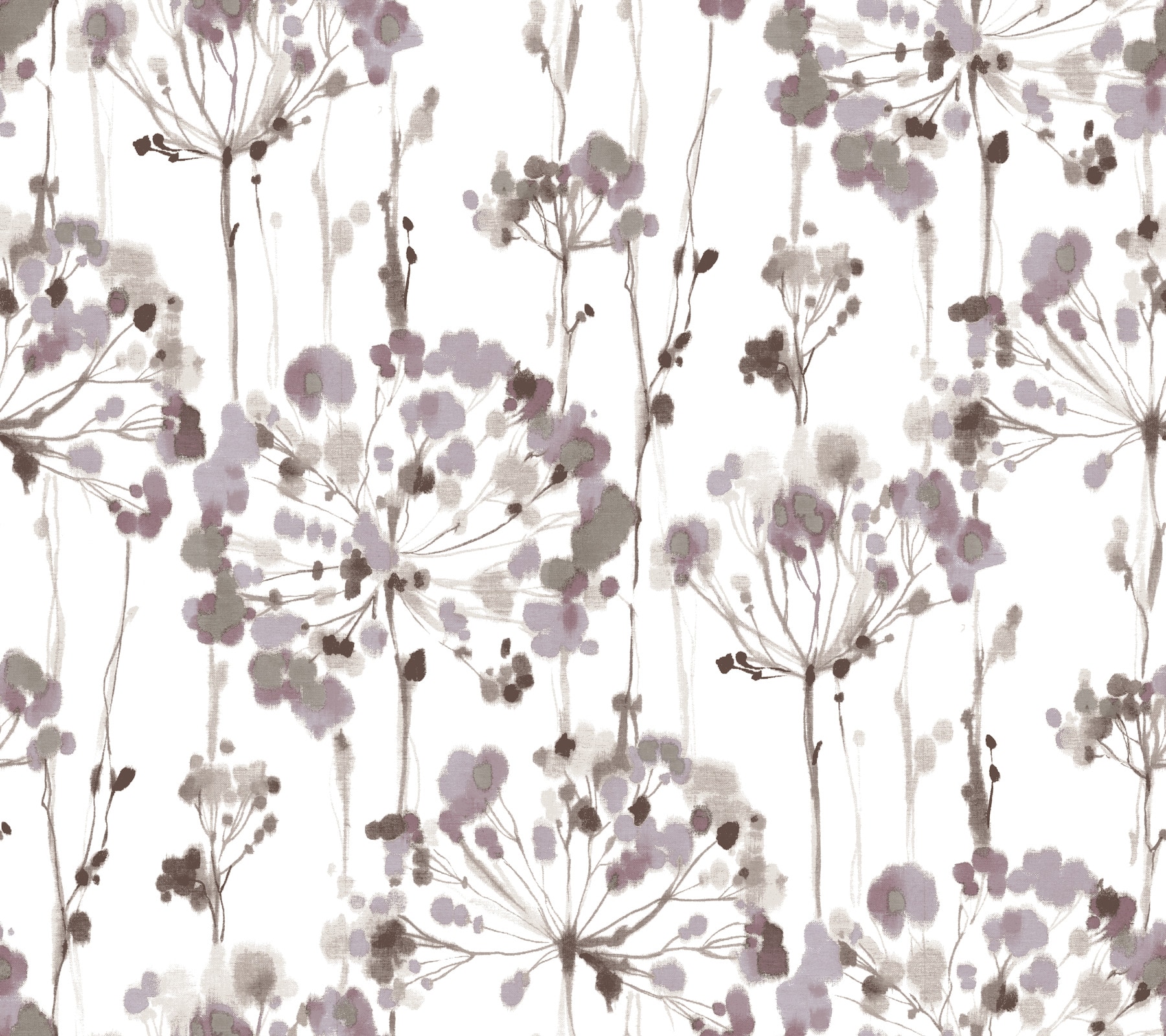 York Wallcoverings CI2424 60.8-Sq. Feet Purple Paper Floral Unpasted Wallpaper