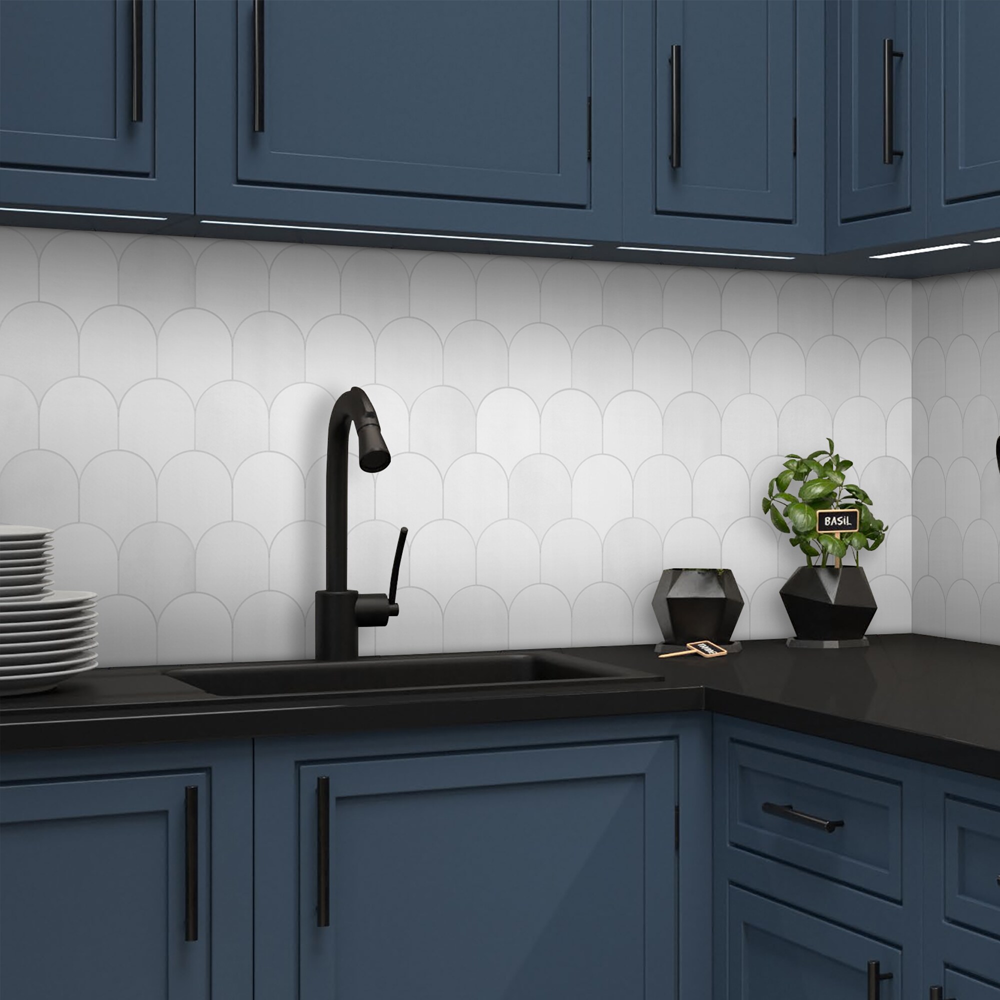SUNWINGS LSDS001-WHI-50 Ceramic-Tile - View #4
