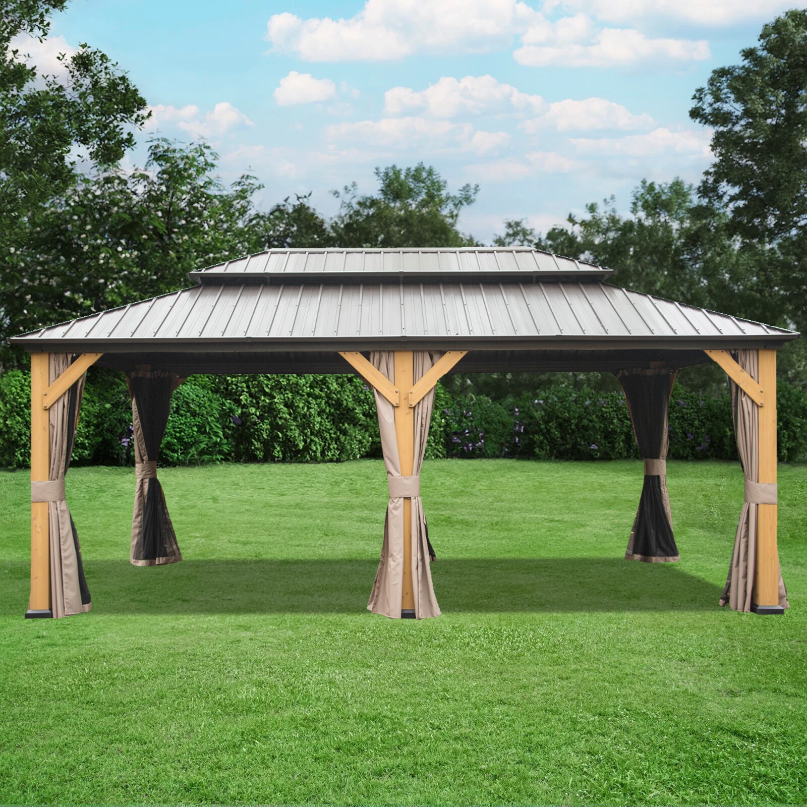 Flynama L-1859S00019 Wood-Resin-Gazebos - View #9