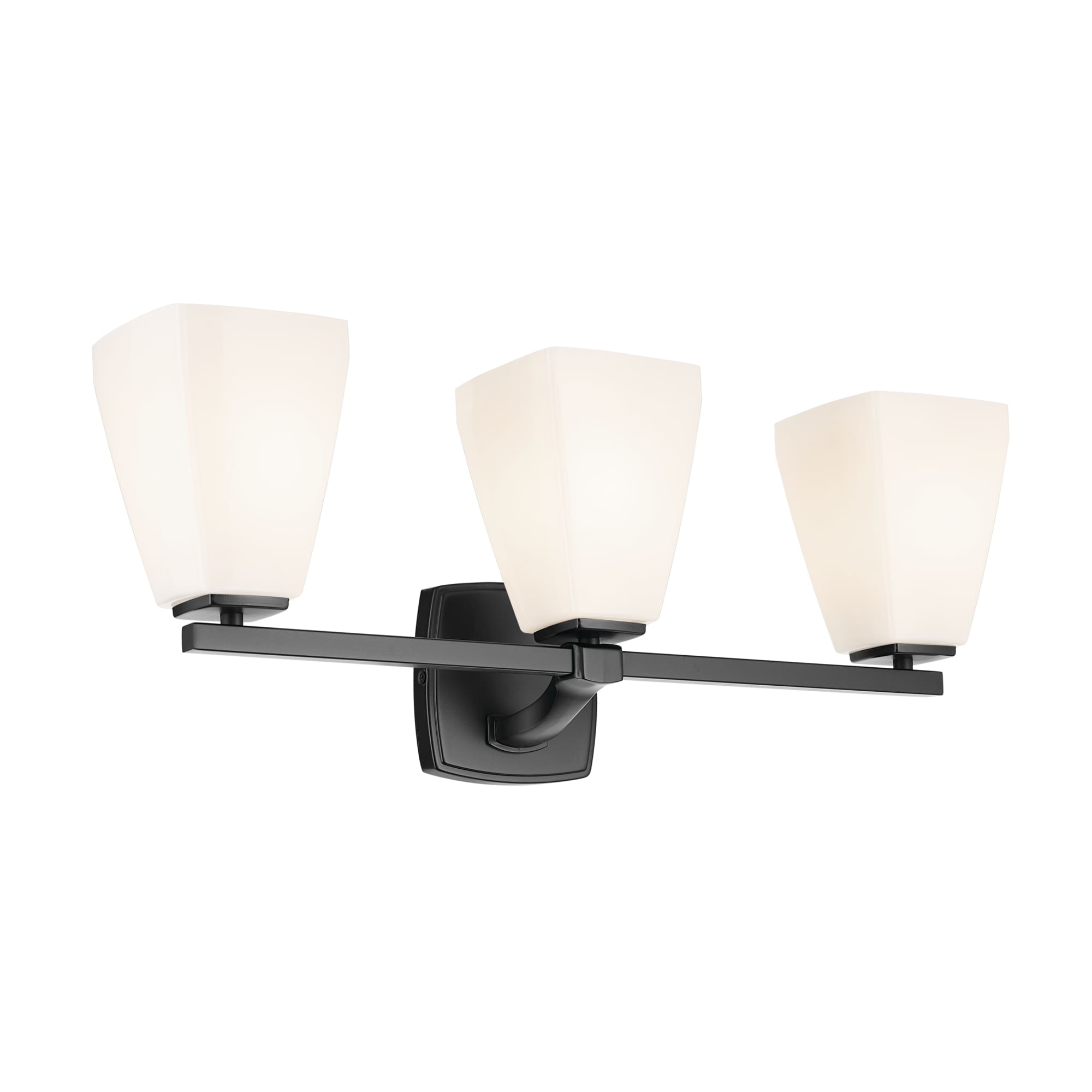 Kichler 55216BK Marant 23.75-in 3 -Light Black Modern/contemporary Vanity light