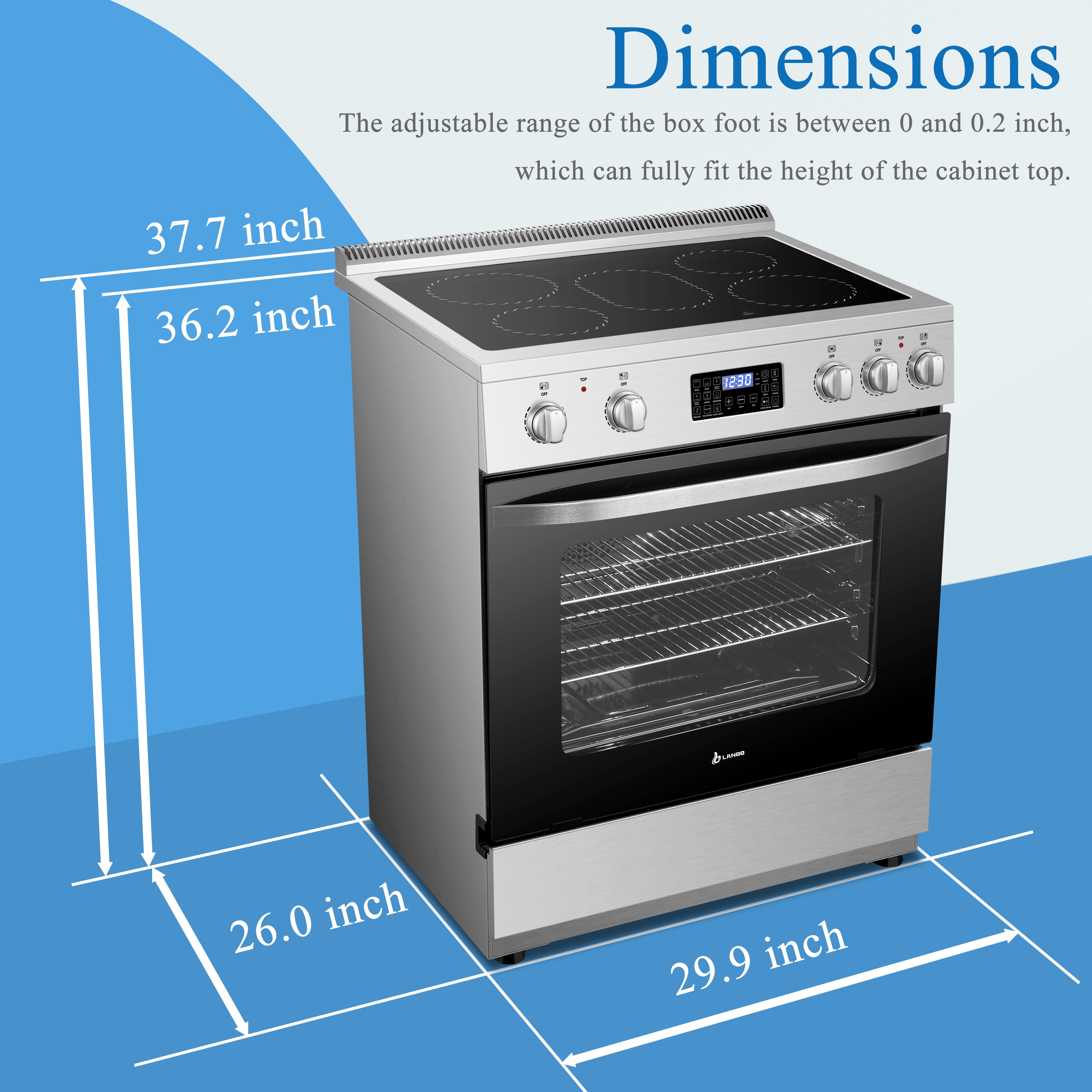 LANBO LB-ERT30RC-S Freestanding-Electric-Ranges - View #9