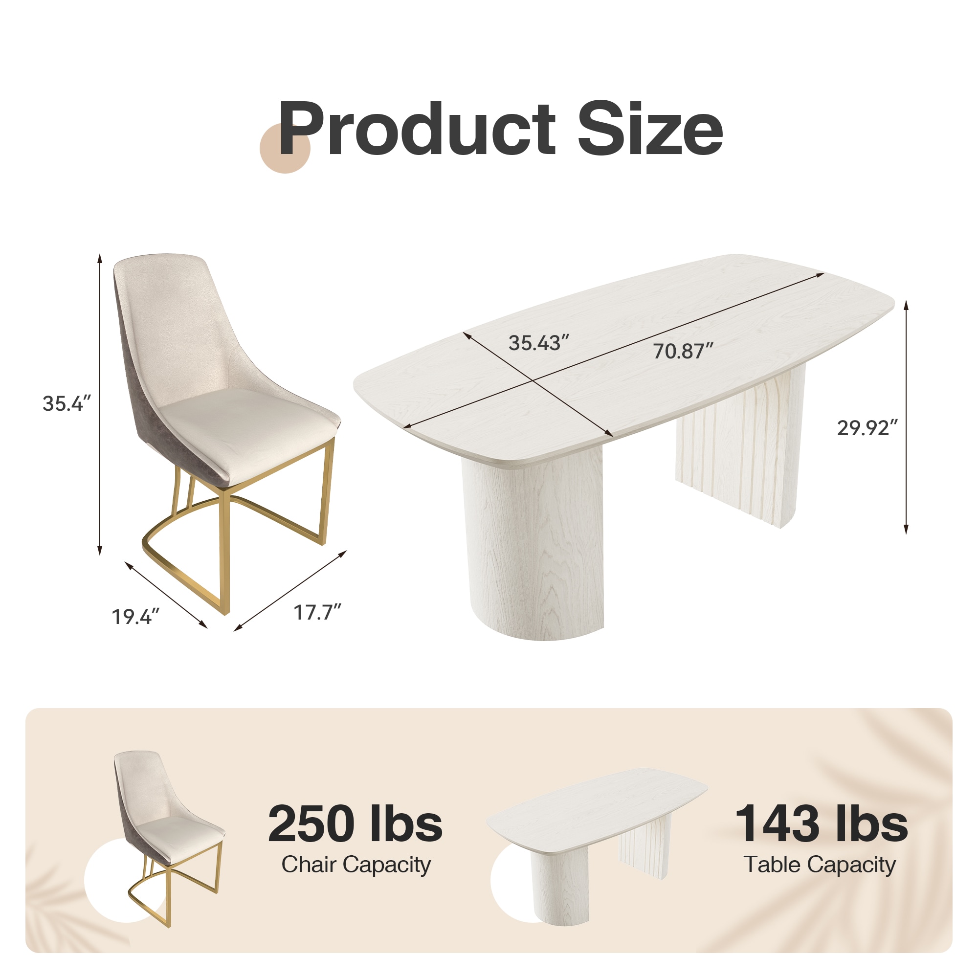 Clihome CL-1660A32GY Dining-Sets - View #5