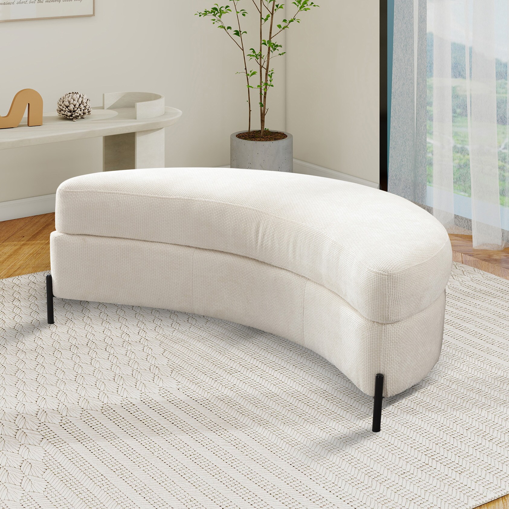 Hrinhom HC-W4004-BEIGE Indoor-Ottomans - View #5