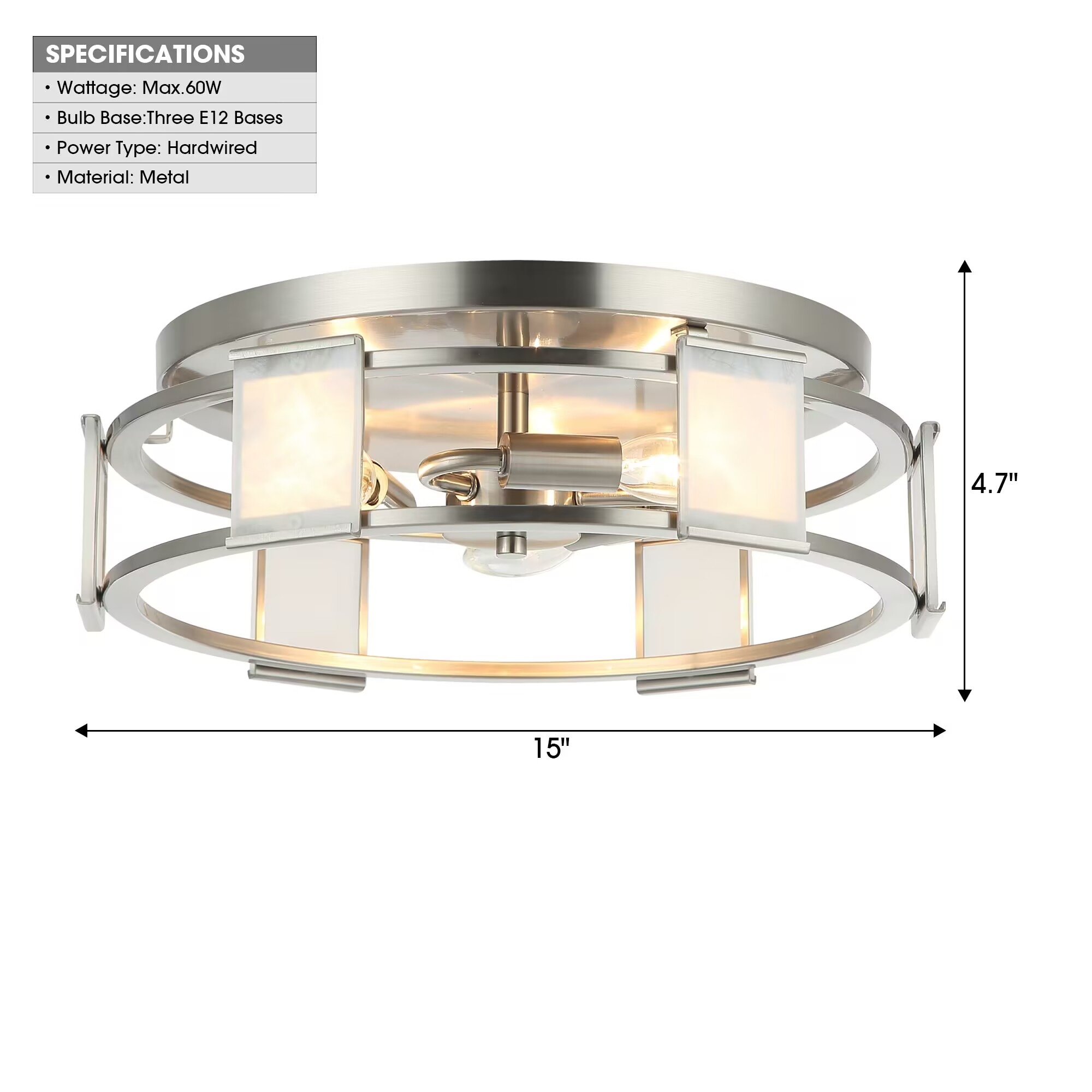 Parrot Uncle HLC-27264-3SN flushmounts - View #5