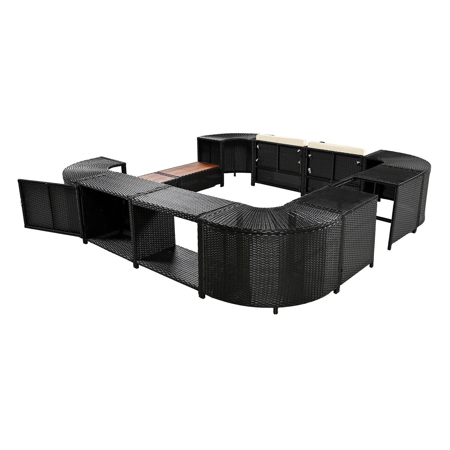 SINOFURN SYA370196BG Patio-Sofas-Daybeds - View #4