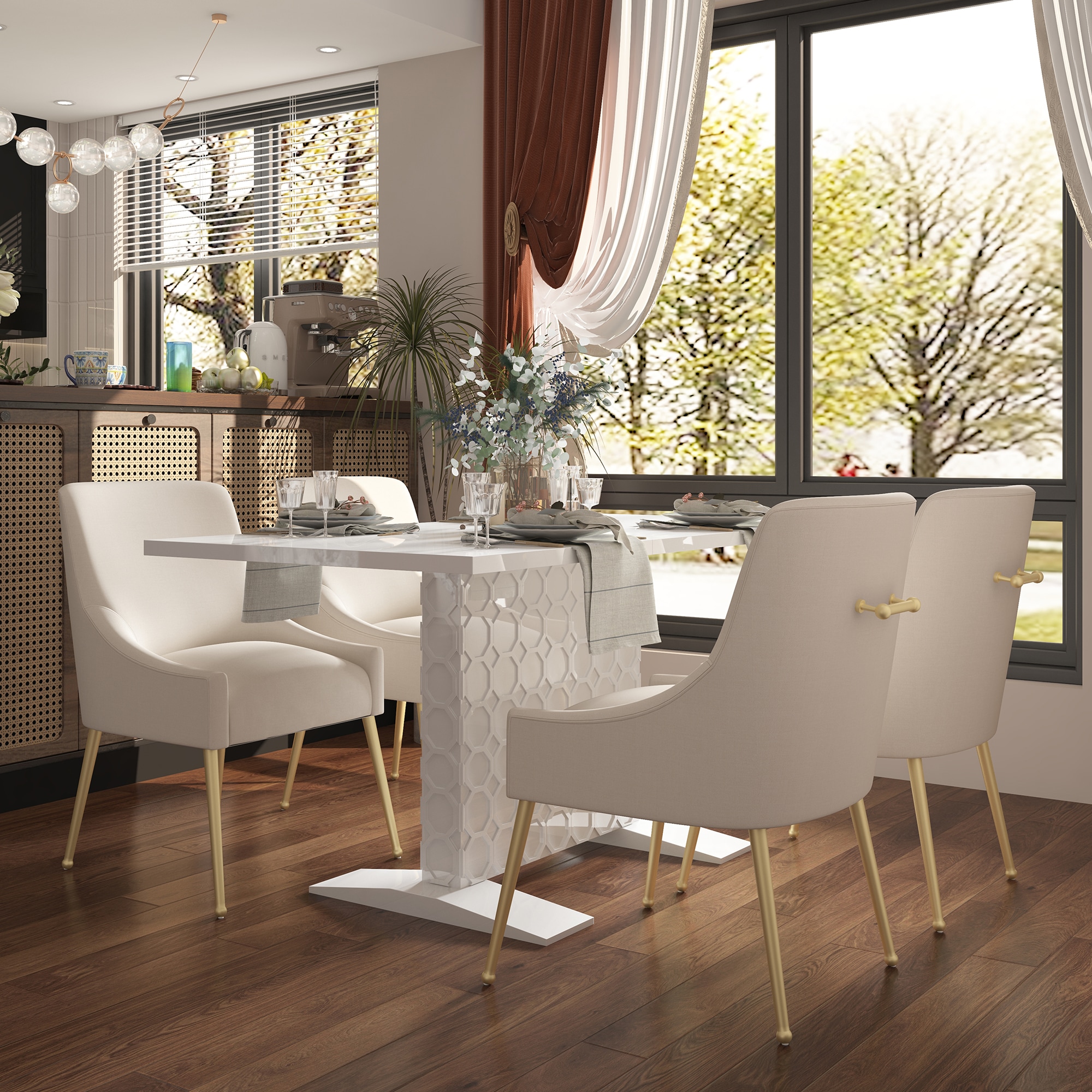 Clihome CL-ST1-WH Dining-Tables - View #6