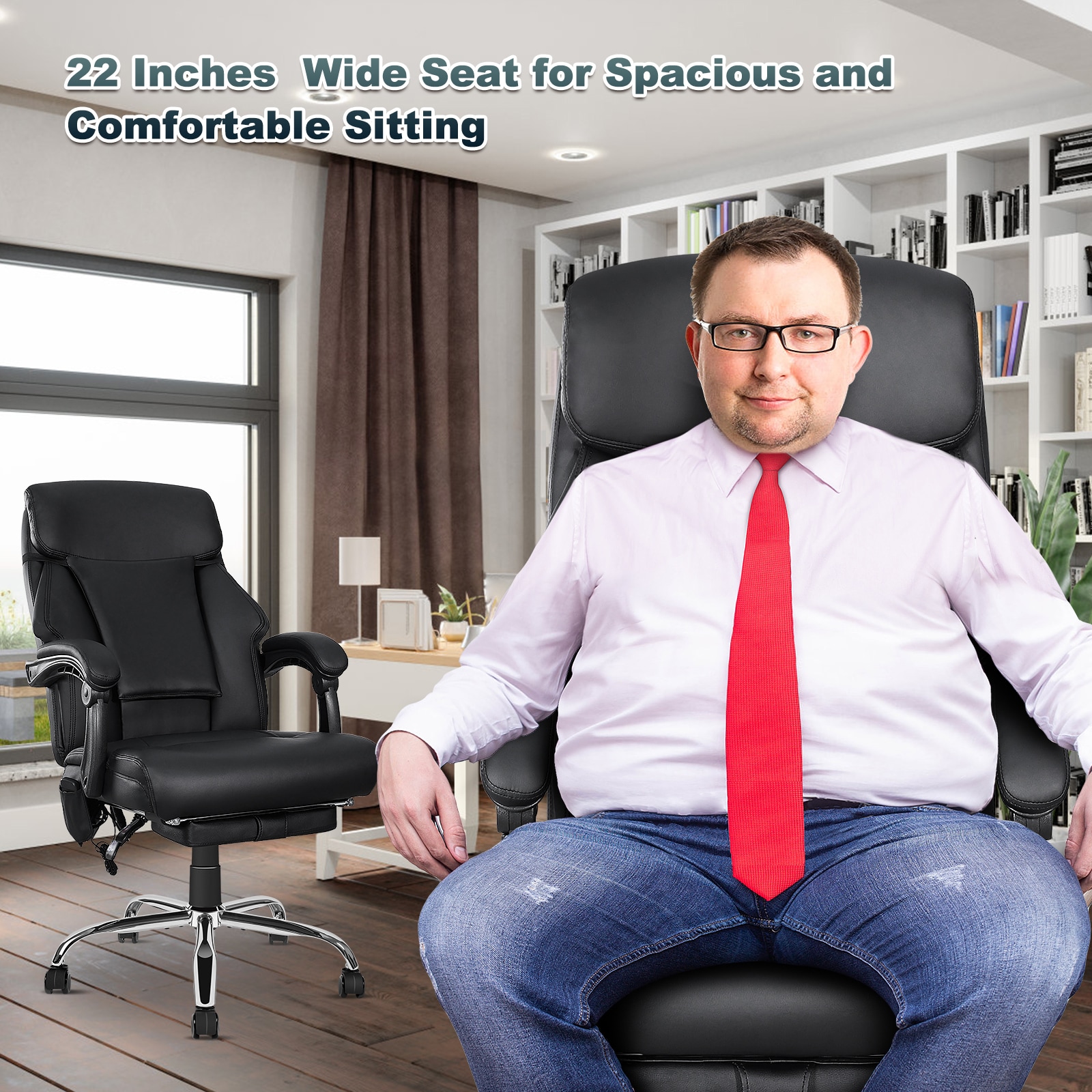 NOBLEMOOD LS-1017BK Office-Chairs - View #8