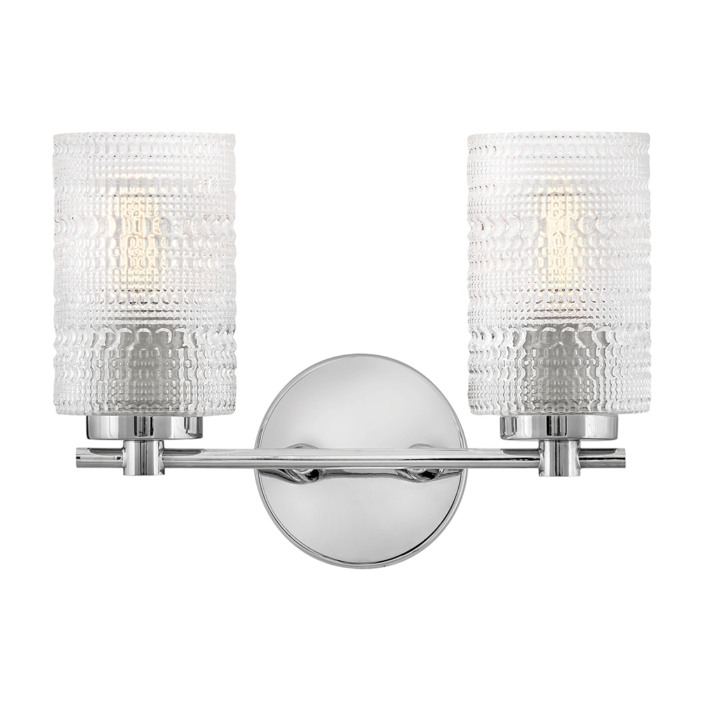 Lark 85572CM Mabel 14-in 2 -Light Gloss Chrome Transitional Vanity light
