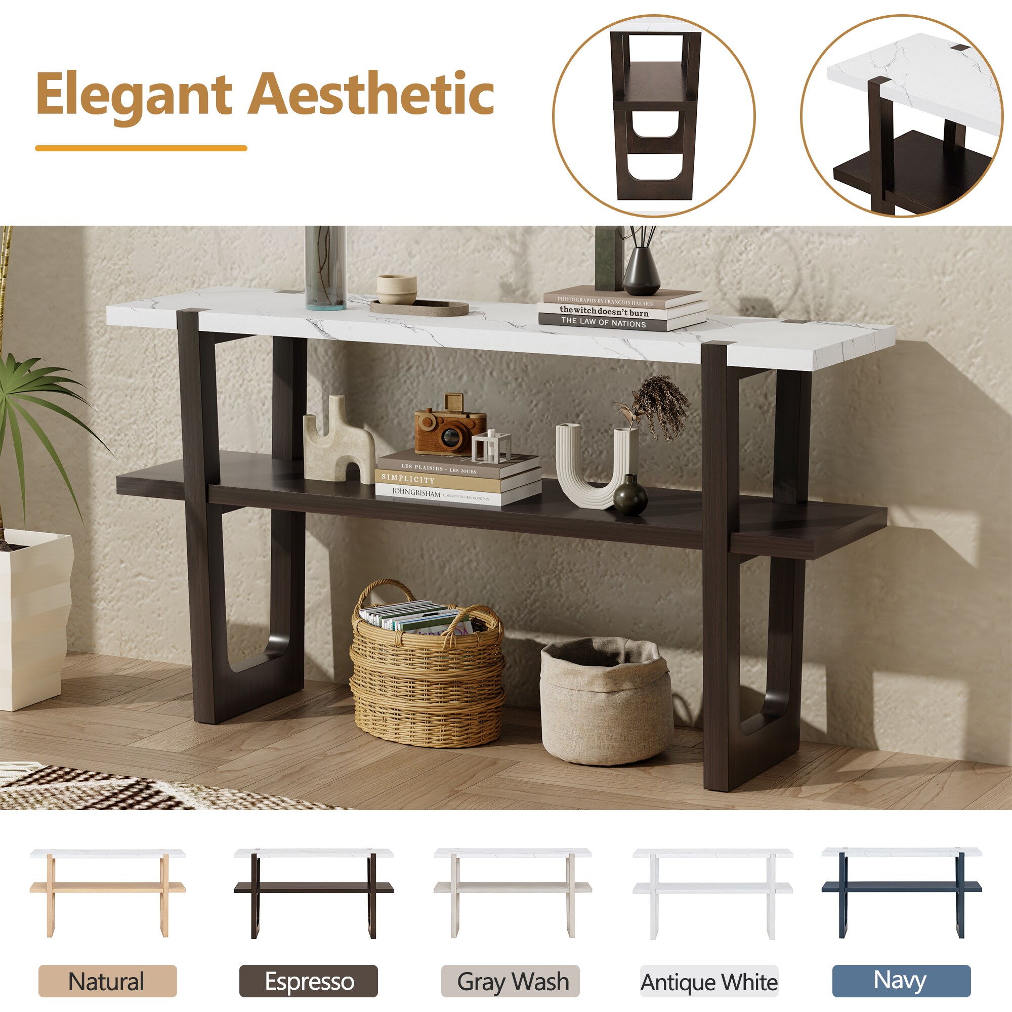 ModernLuxe N715P196906B Console-Sofa-Tables - View #3