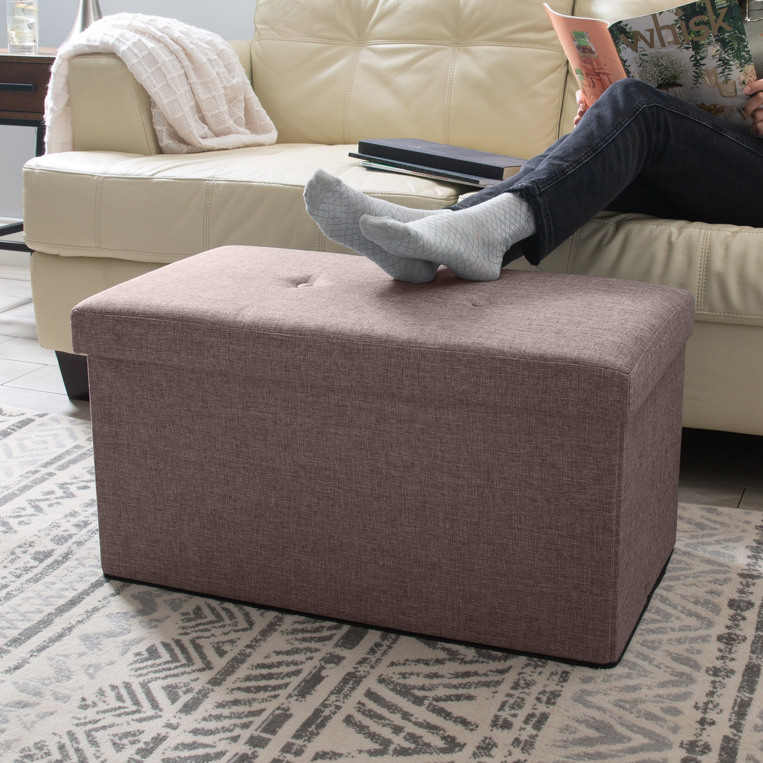 Simplify F-0637-ESPRESSO Indoor-Ottomans - View #7