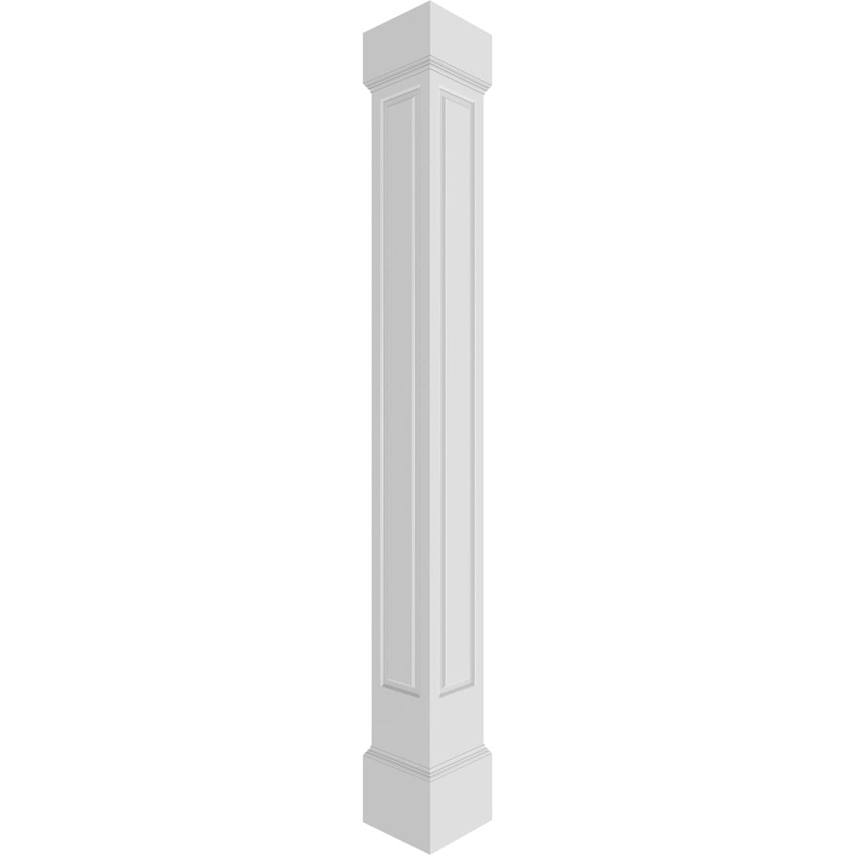 Ekena Millwork CC0808ENRMIMI Craftsman Classic 7.625-in L x 8-ft Unfinished PVC Column Wrap