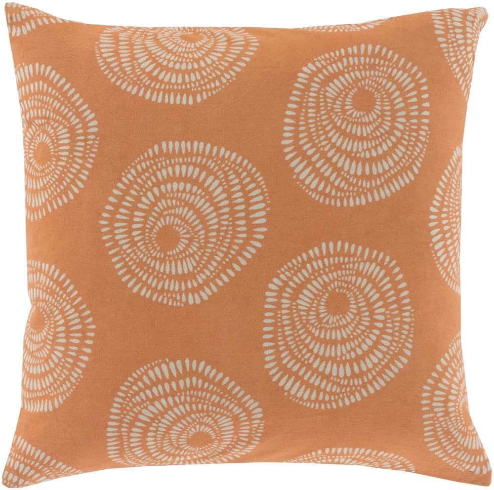 Surya LJS003-2222D Sylloda 22-in x 22-in Coral Indoor Decorative Pillow
