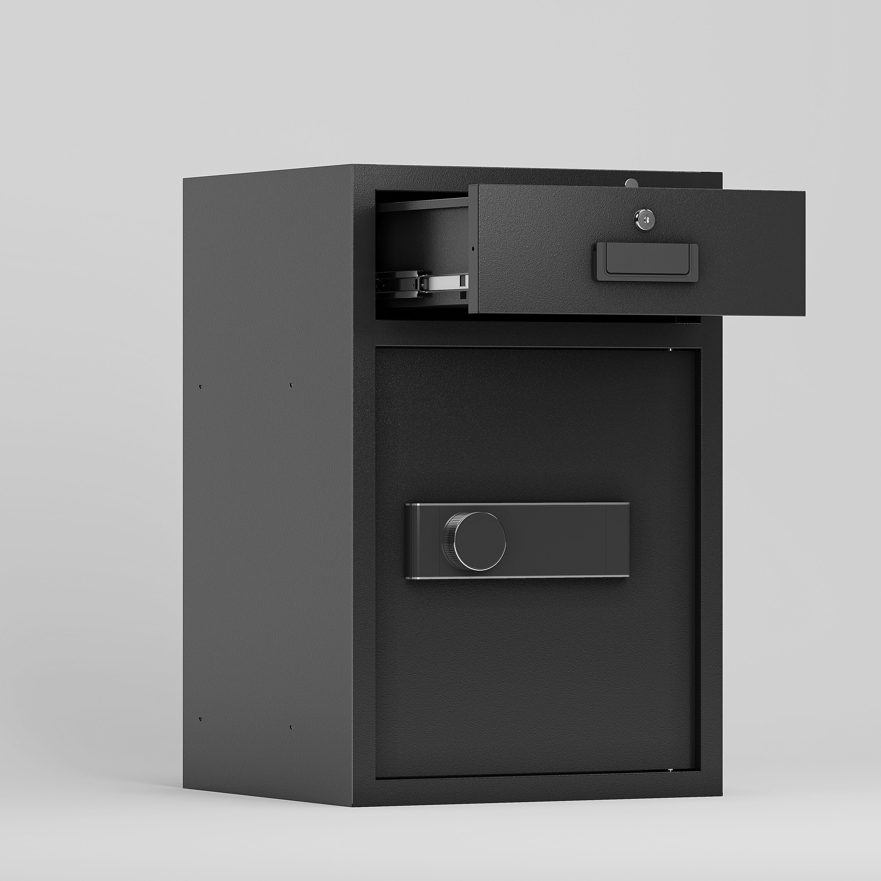 LOVMOR SF-Y-W396P271495 Business Coin - Slot Storage Safe w/ Electronic Lock  2 Emergency Keys 23.6in x 15.7in x14.5in Ideal for Cash Mail at Home/Hotel/Office