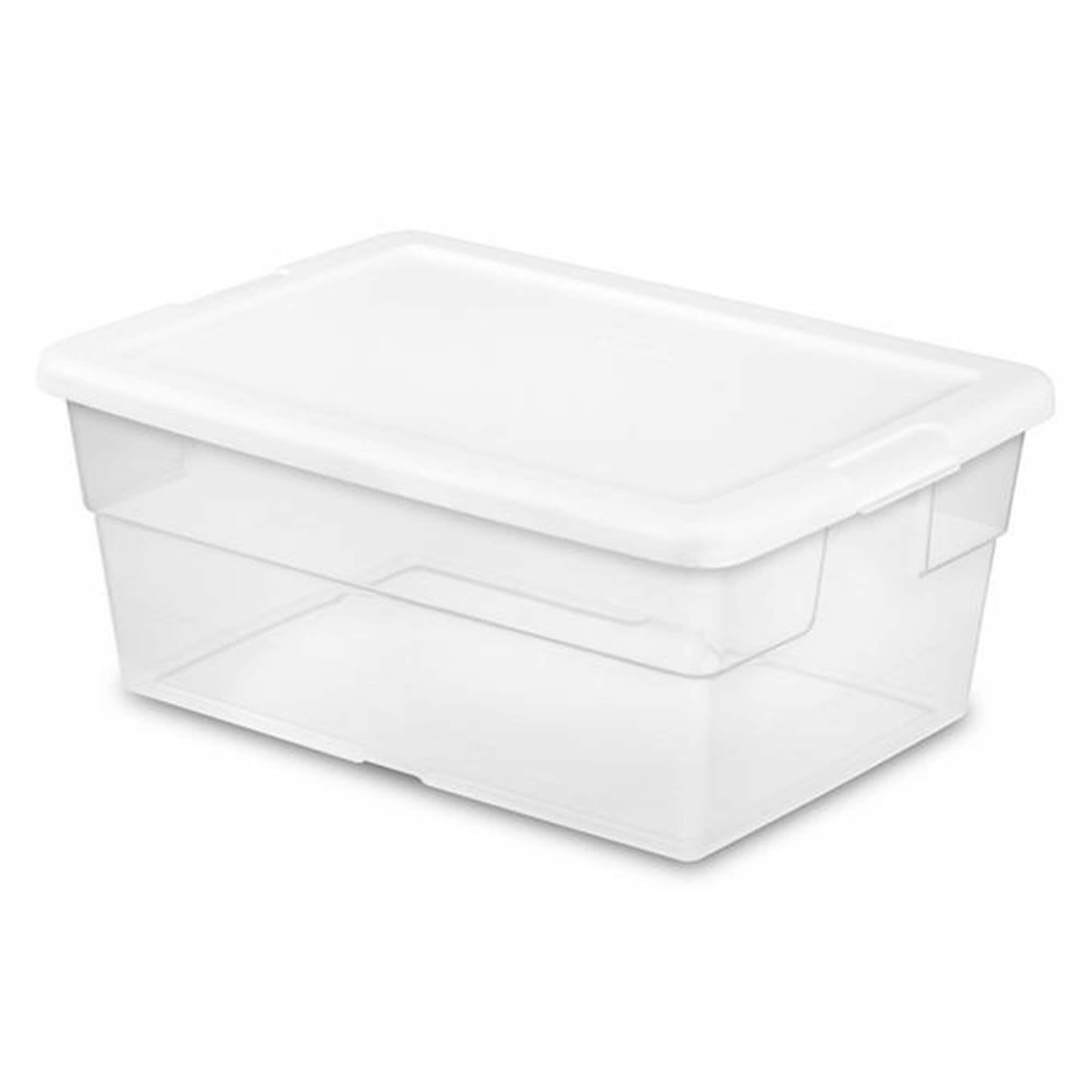 Sterilite Corporation 12-Pack Small 4-Gallons (15-Quart) Clear Tote ...