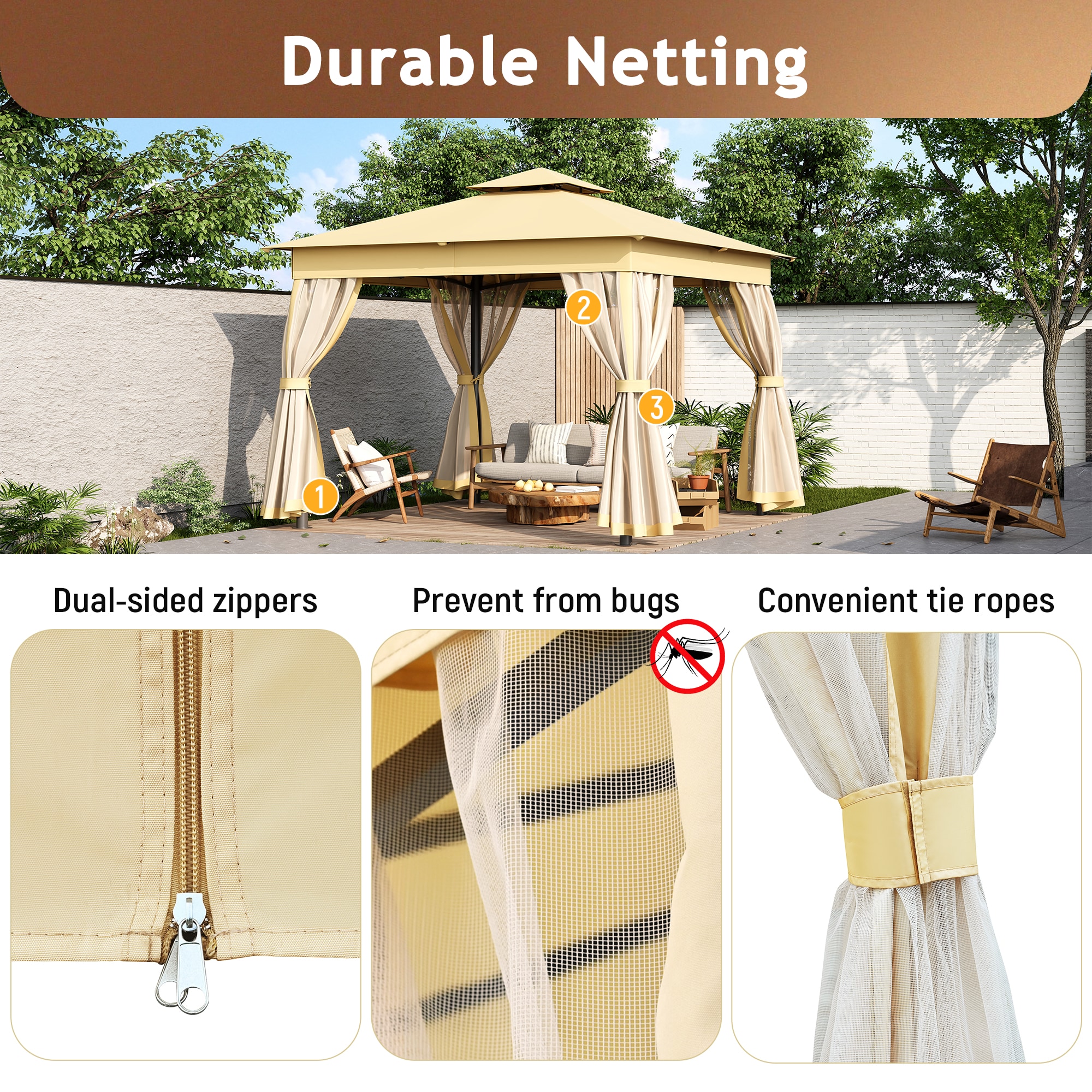 Bybafun YC9300002 Wood-Resin-Gazebos - View #6