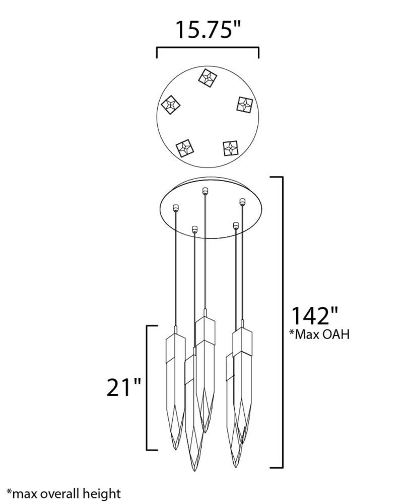 ET2 E31244-20BK Pendant-Lights - View #5