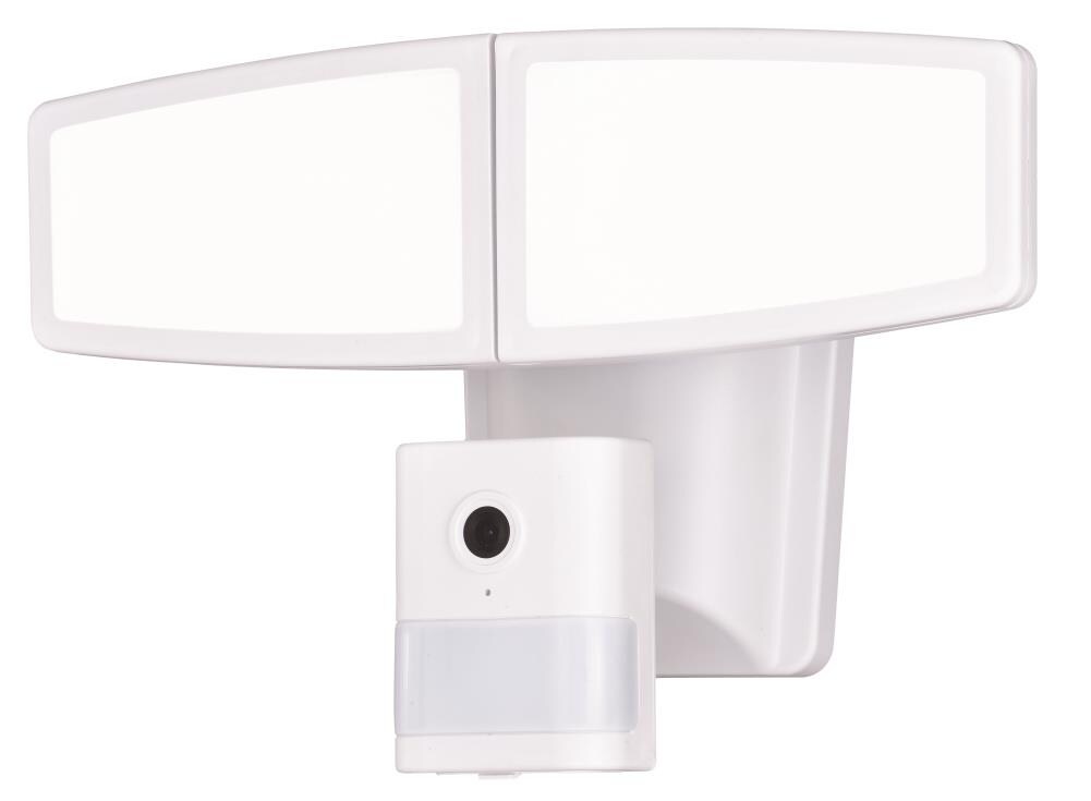 Cascadia T0352 180-Degree 2200-Lumen White Hardwired Integrated LED Outdoor Motion-Activated Flood Light with Timer