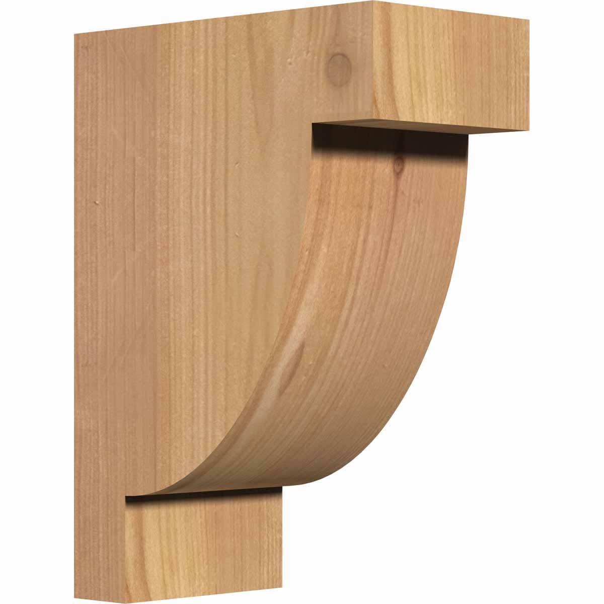 Ekena Millwork COR06X10X14ALP00SWR 5.5-in x 10-in x 14-in Alpine Unfinished Western red cedar Wood Paintable/Stainable Corbel