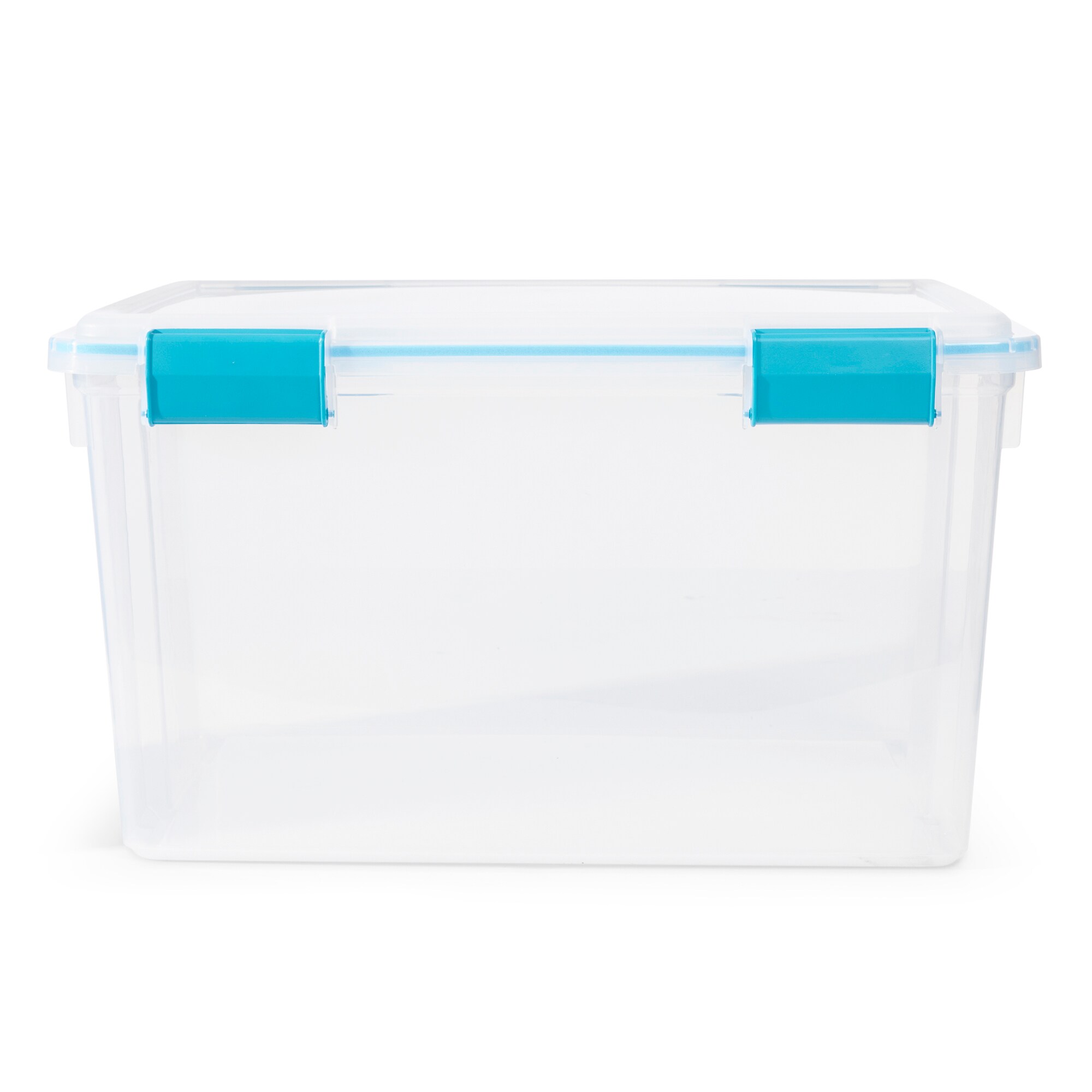 Sterilite Corporation 4-Pack Medium 13.5-Gallons (54-Quart) Clear Tote with  Latching Lid in the Plastic Storage Containers department at