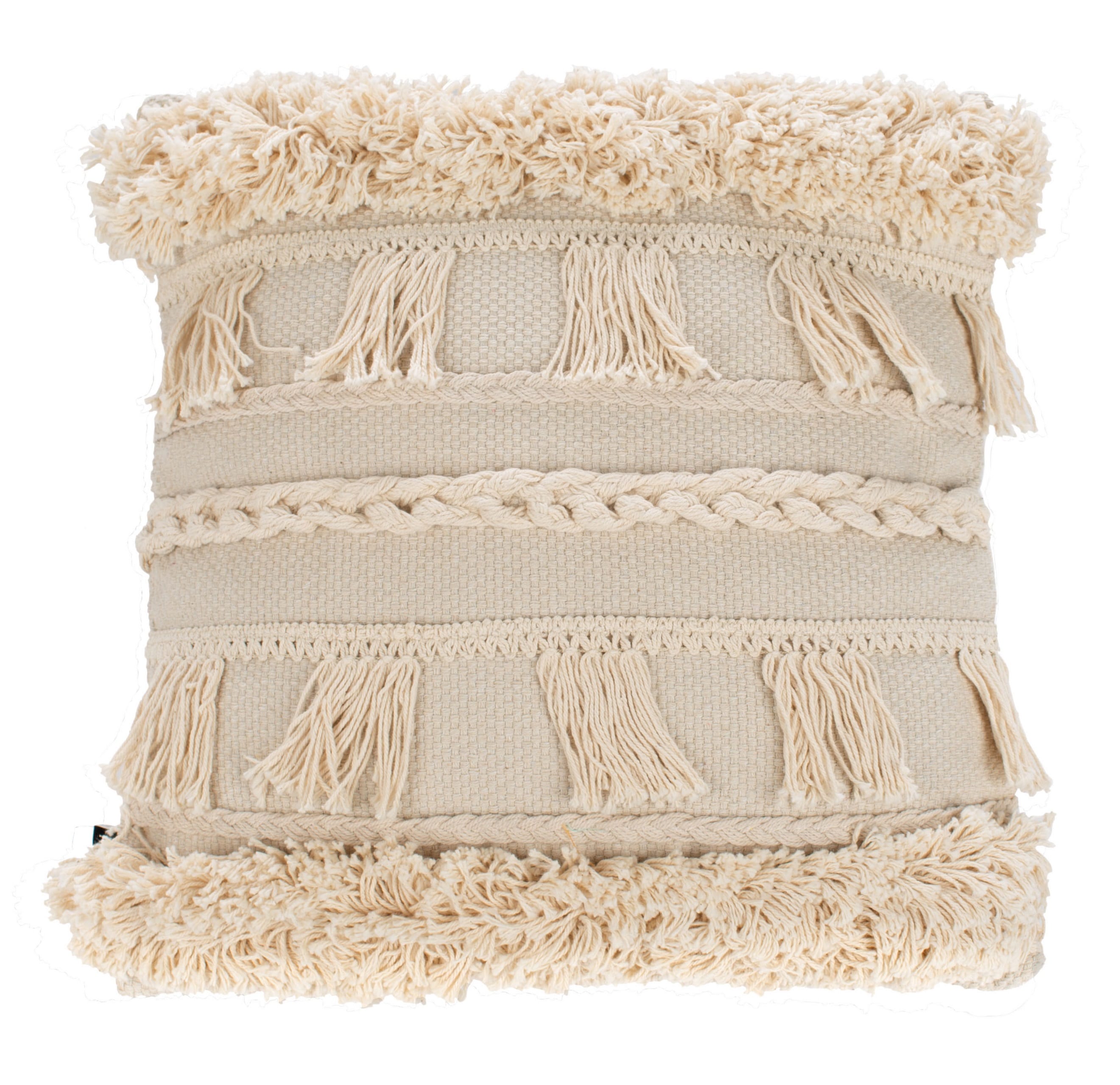 Safavieh PLS7129A-1616 Loli 16-in x 16-in Beige Indoor Decorative Pillow
