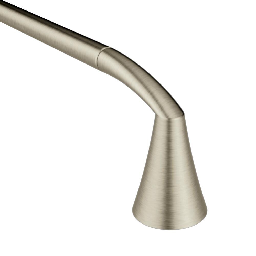 Moen YB2318BN Glyde 18-in Brushed Nickel Wall mount Single Towel Bar
