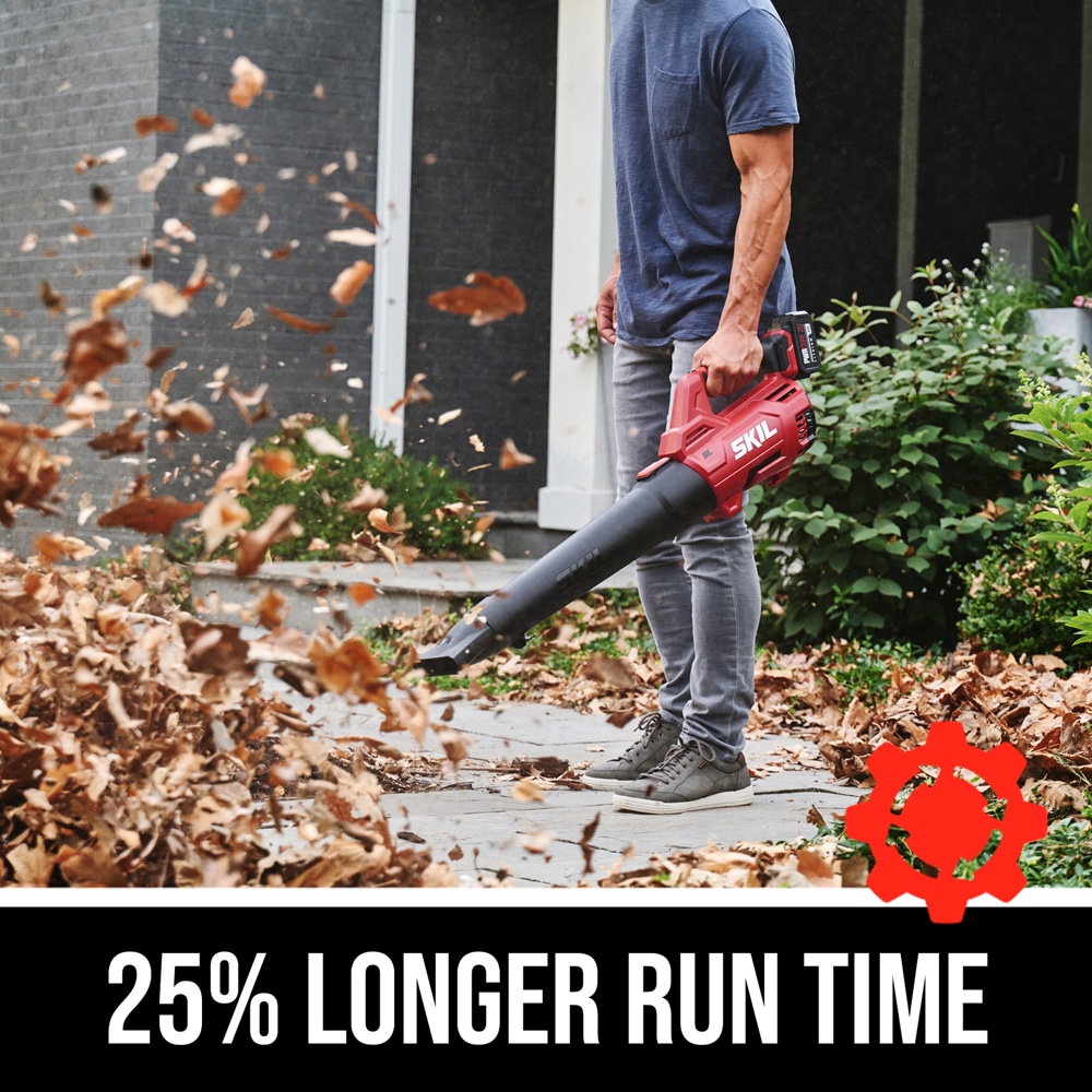 Cordless Leaf Blower 400CFM 6-Speed 150 MPH with 4.0Ah Battery & Charger  Electric Handheld Leaf Blower for Lawn Care Sweeping Snow and Surface Dust  Cleaning 