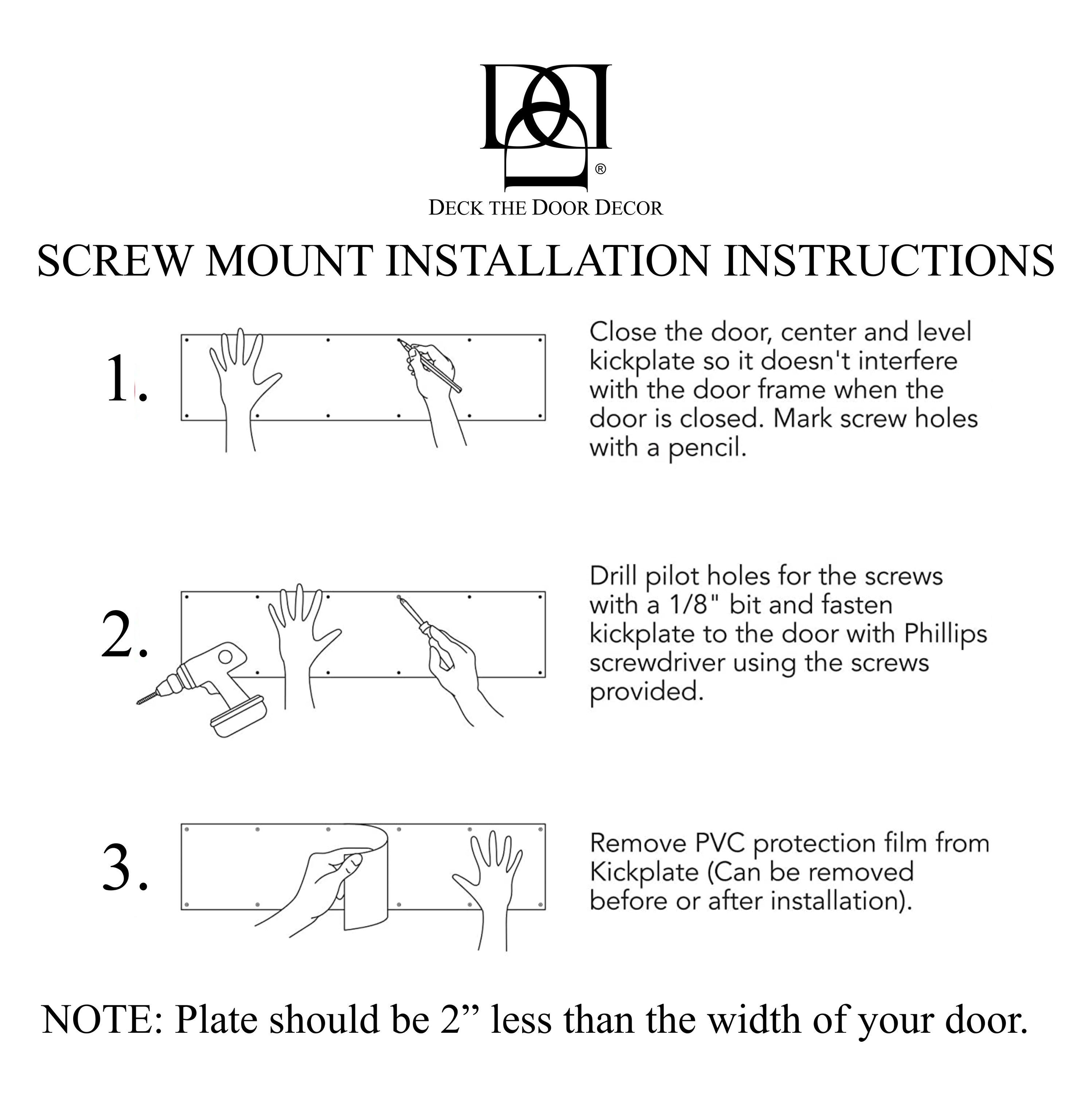 Deck the Door Decor NWMS630 Entry-Door-Kick-Plates - View #4