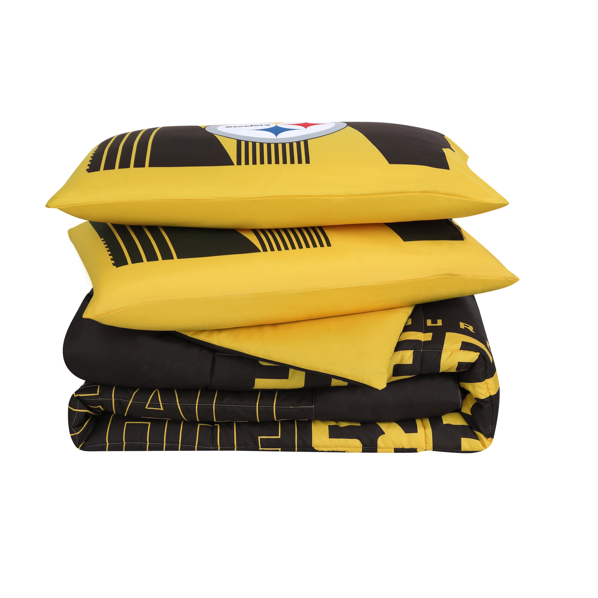 Cathay Sports Pittsburgh Steelers 5-Piece Black/Gold Queen Bundle Set in  the Bedding Sets department at