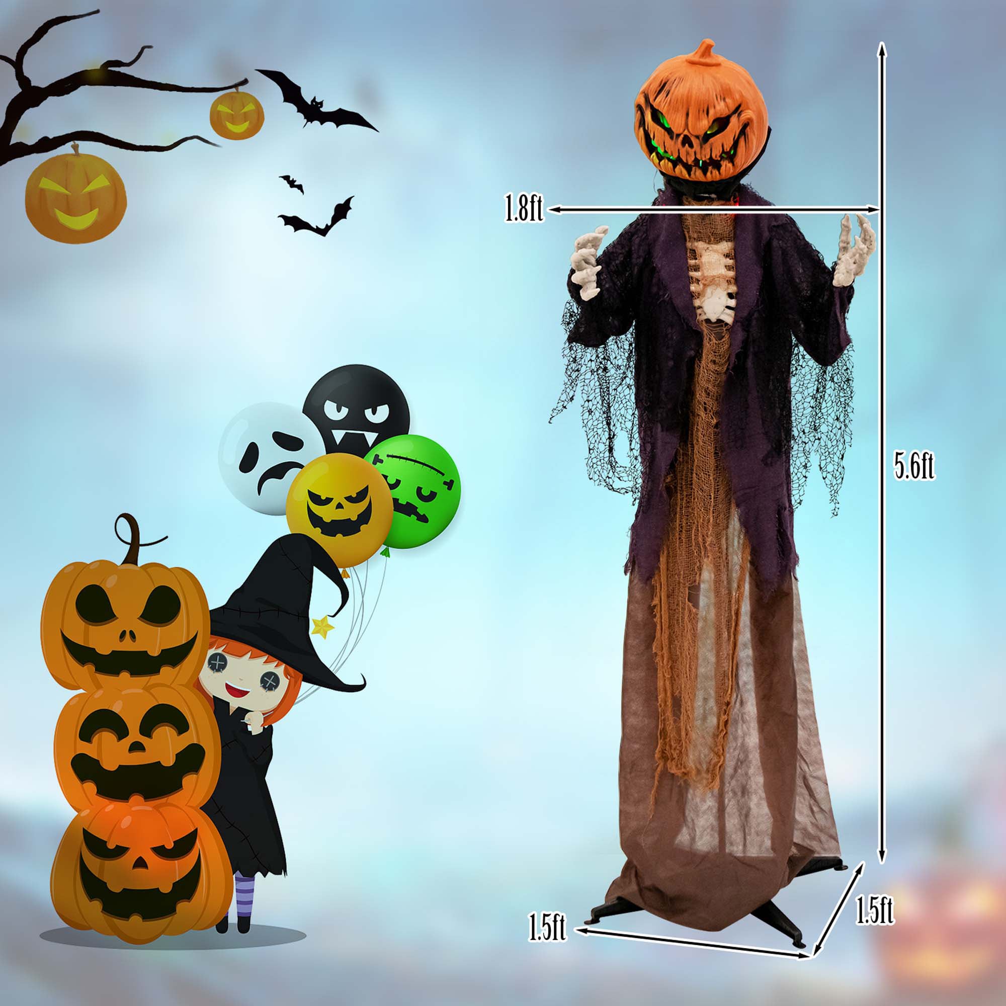 Costway LWS00688 Table-Halloween-Decor - View #2