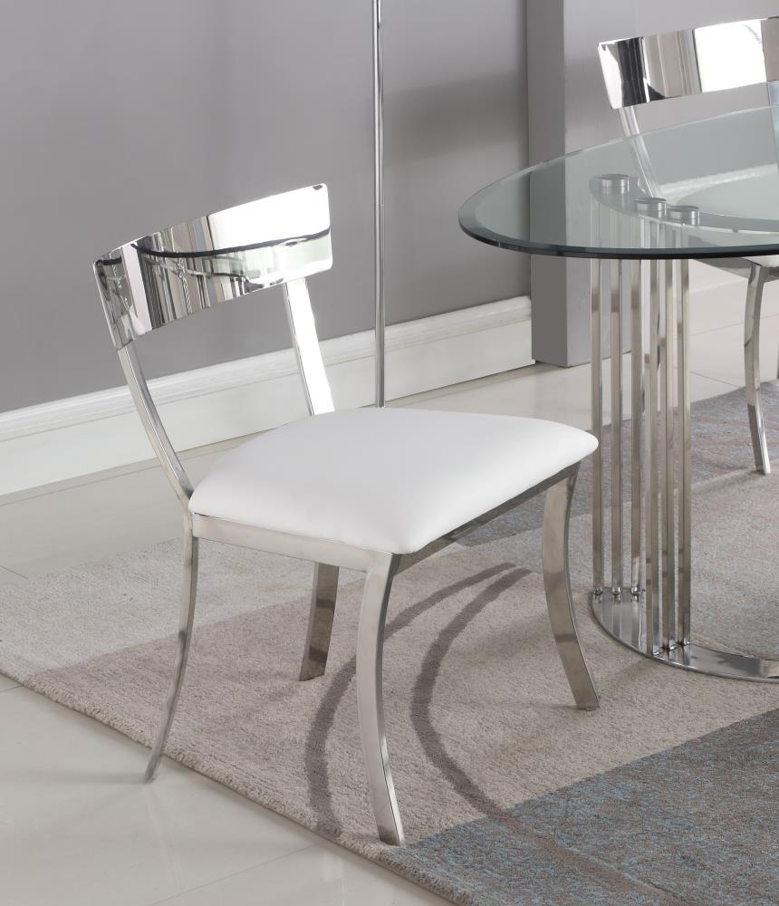 Chintaly Imports MAIDEN-SC-WHT Dining-Chairs - View #2