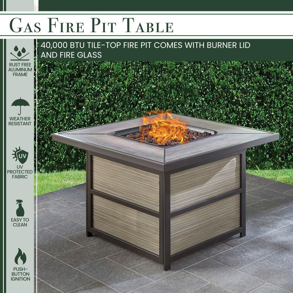 Hanover ORL5PCSW4SQFP-TAN Patio-Conversation-Sets - View #2