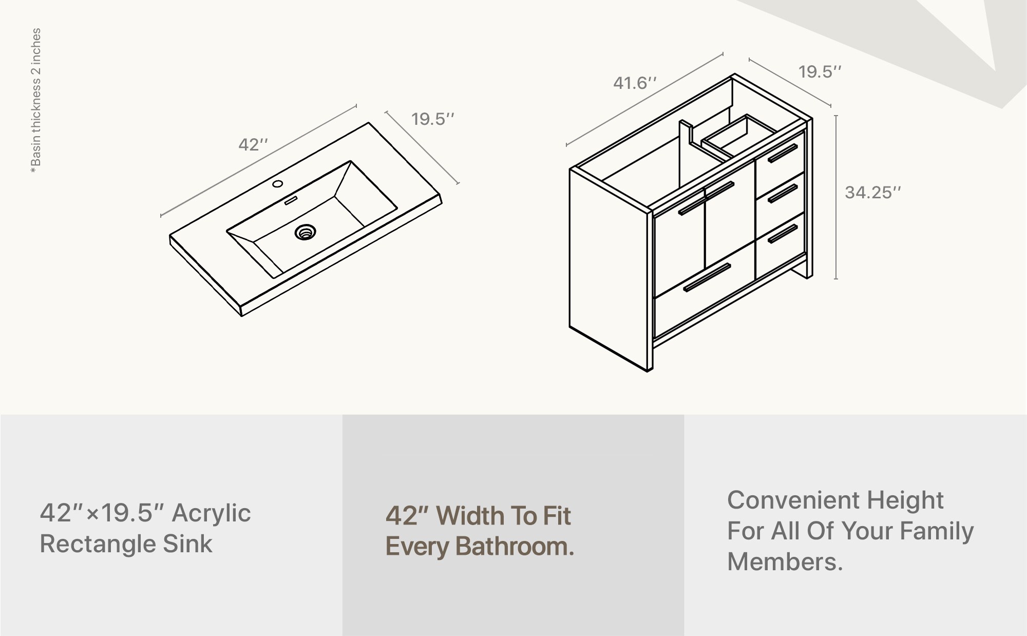 Eviva EVVN765-42GOK-WH Bath-Vanity-Combo - View #10