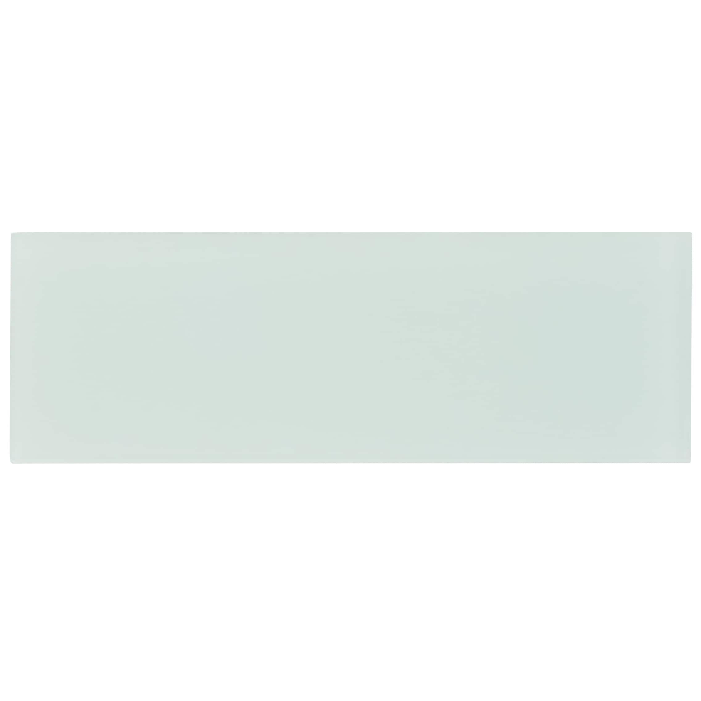 Artmore Tile EXT3RD102552 Lumin Seafoam 4 in. x 12 in. Frosted Glass Subway Wall Tile Sample