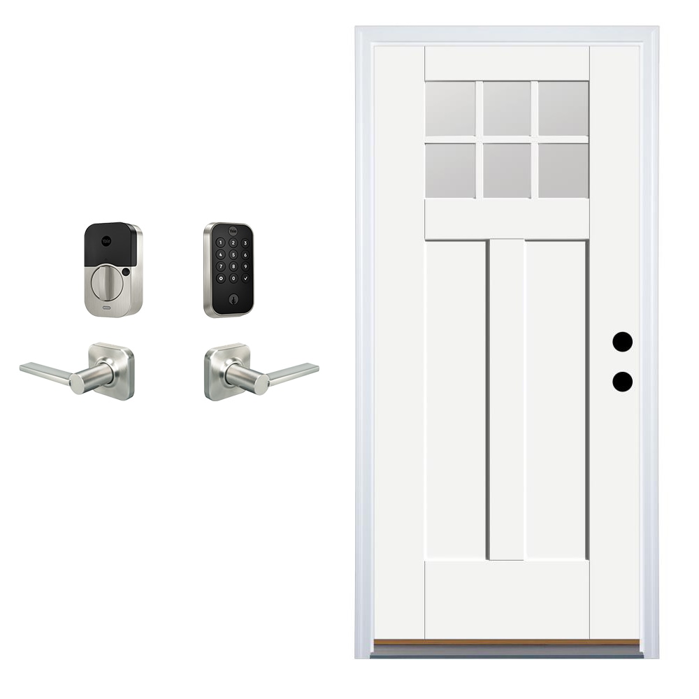 Shop Therma-Tru Therma-Tru Benchmark Doors Shaker 36-in x 80-in ...