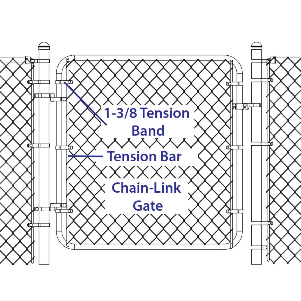 YARDLINK Gray Metal Tension Band For Chain-link Fence at Lowes.com