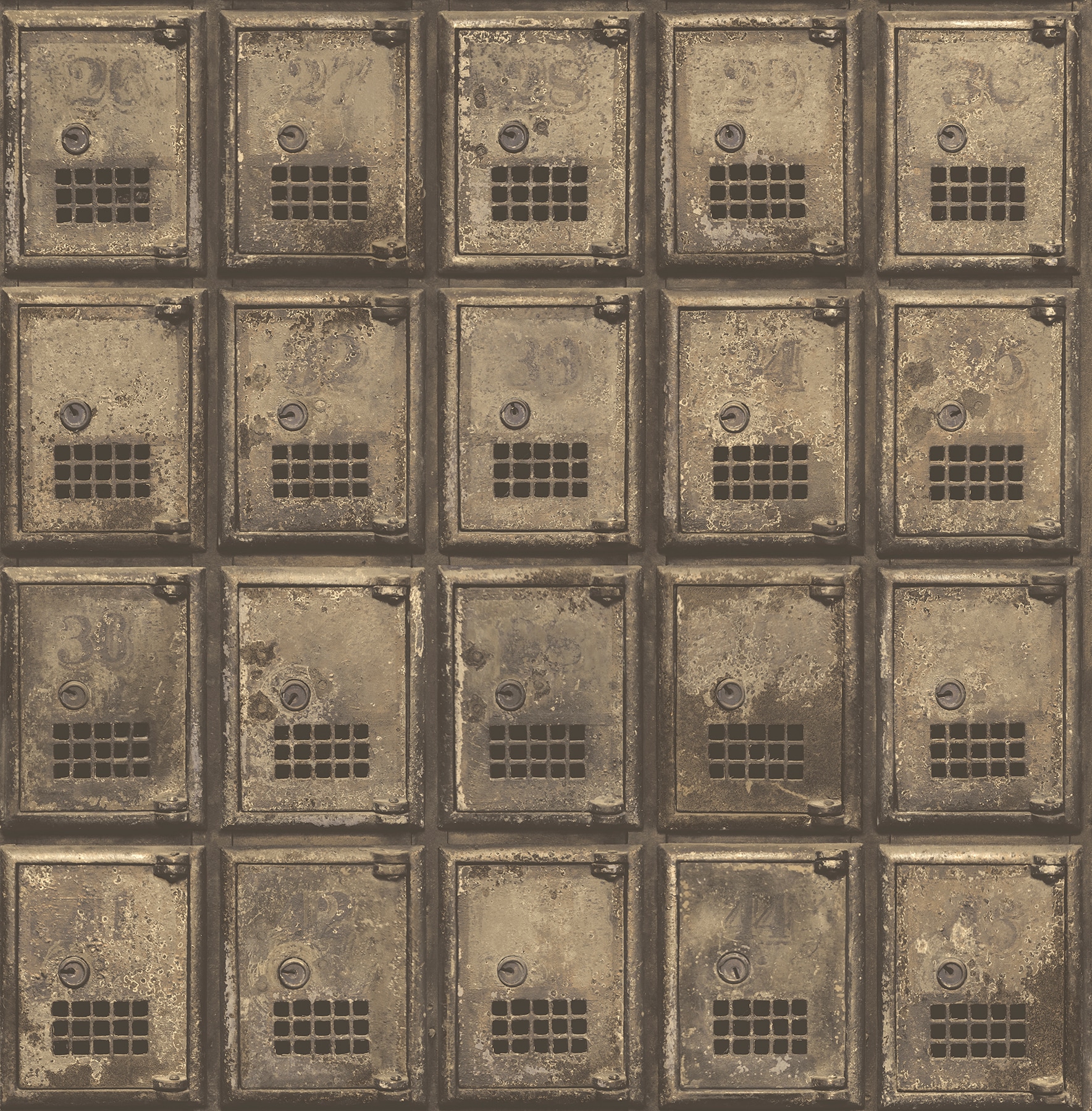 A-Street Prints 2701-22354 Reclaimed 56.0000-Sq. Feet Brass Non-woven Abstract Unpasted Wallpaper